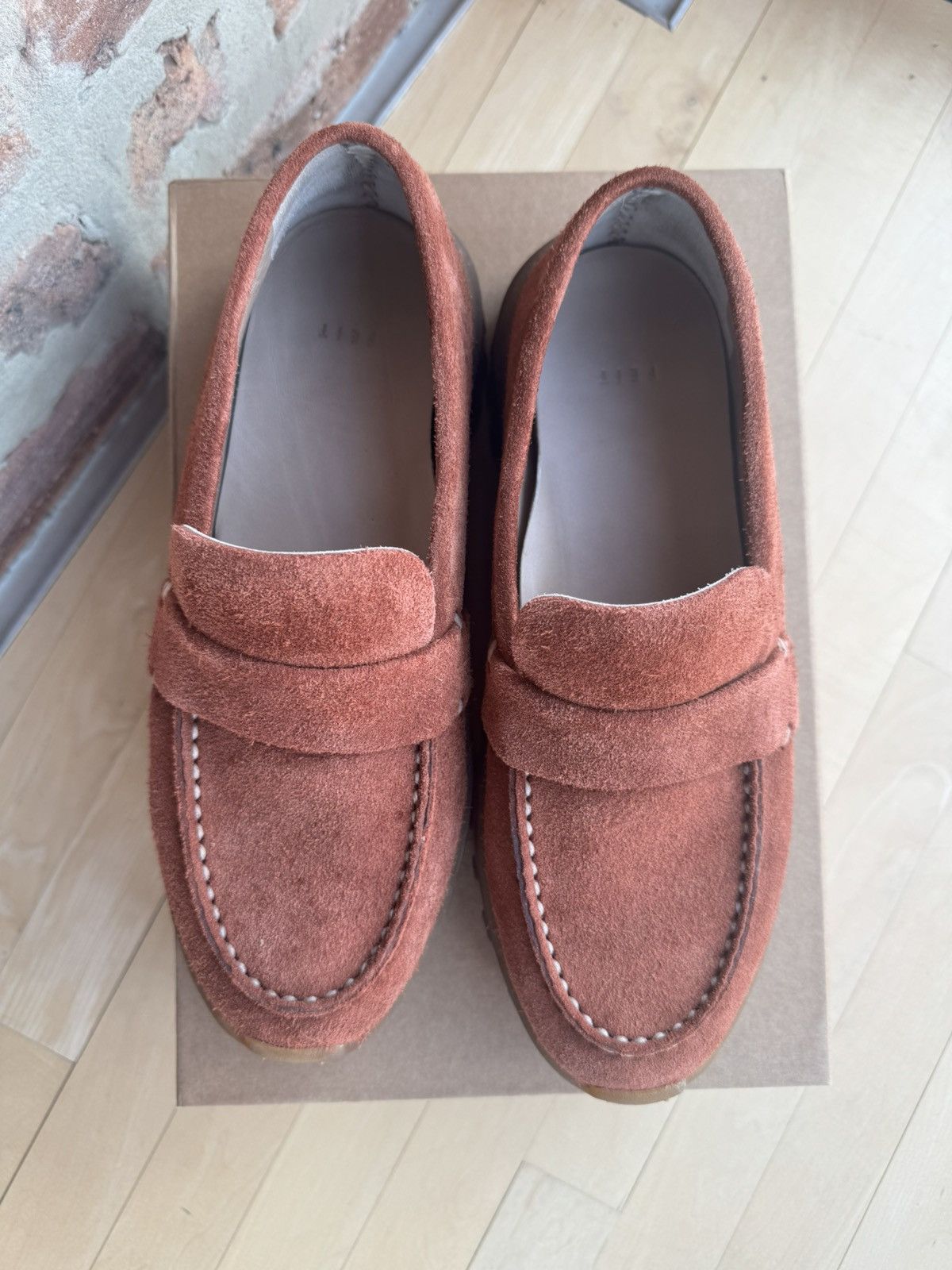 Feit Feit Terracotta Latex Loafer Suede Sz 43 Size US 10.5 / EU 43-44 - 2 Thumbnail