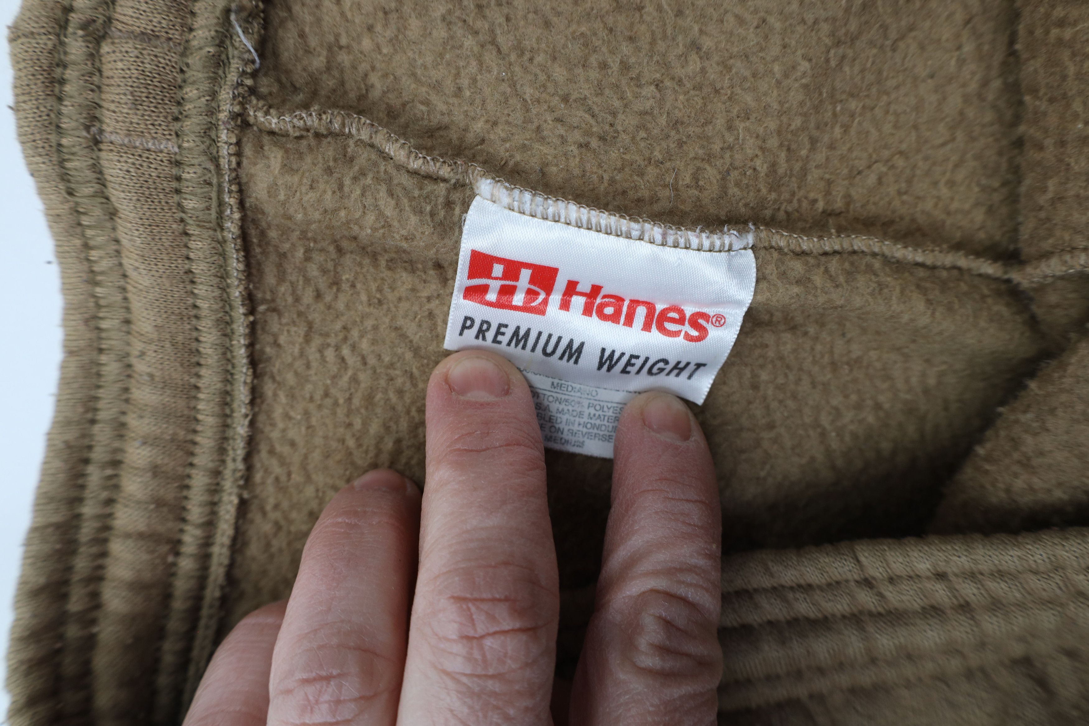 Vintage Vintage 90s Streetwear Blank Sweatpants Pants Khaki Brown Size US 34 / EU 50 - 7 Thumbnail