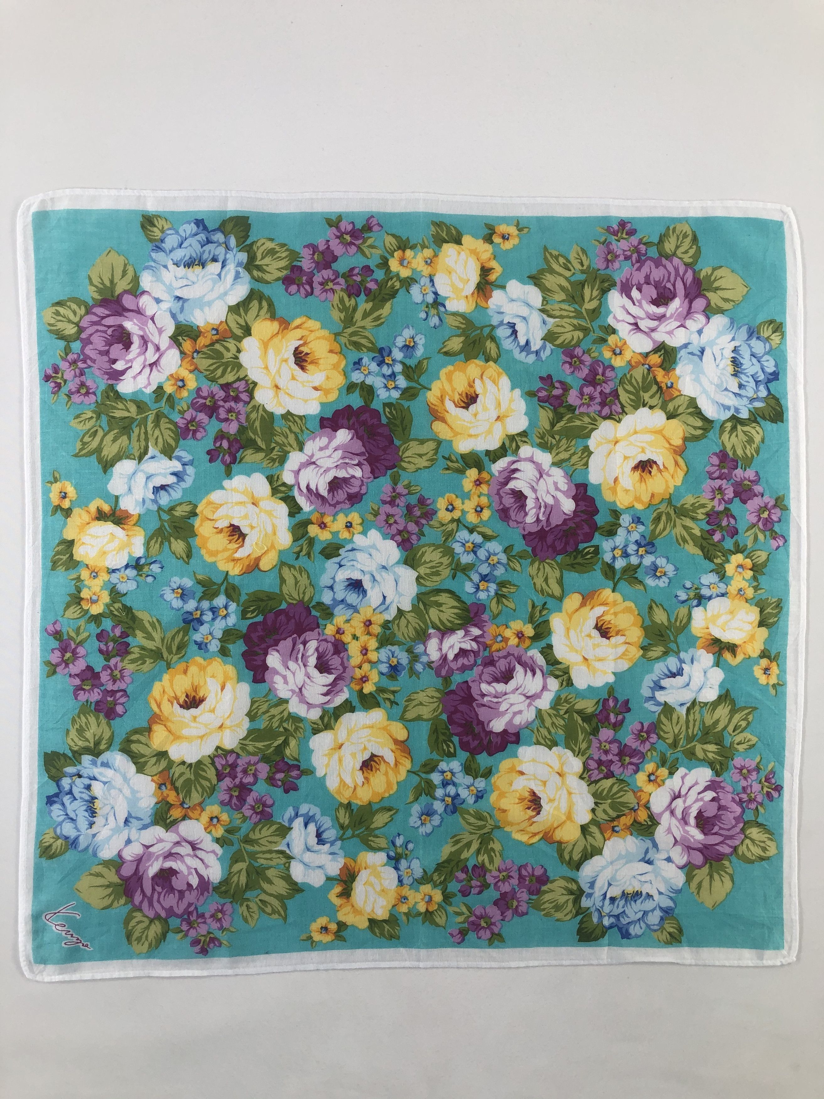 Kenzo × Vintage Kenzo Floral Handkerchief / Bandana / Neckerchief Size ONE SIZE - 2 Thumbnail
