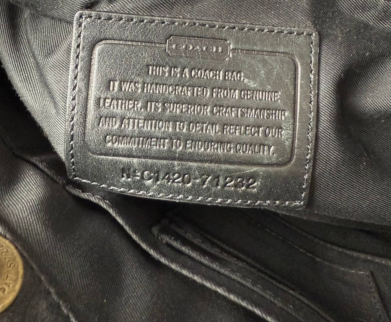 Coach Coah Geniue Leather Handle Bags Size ONE SIZE - 14 Thumbnail