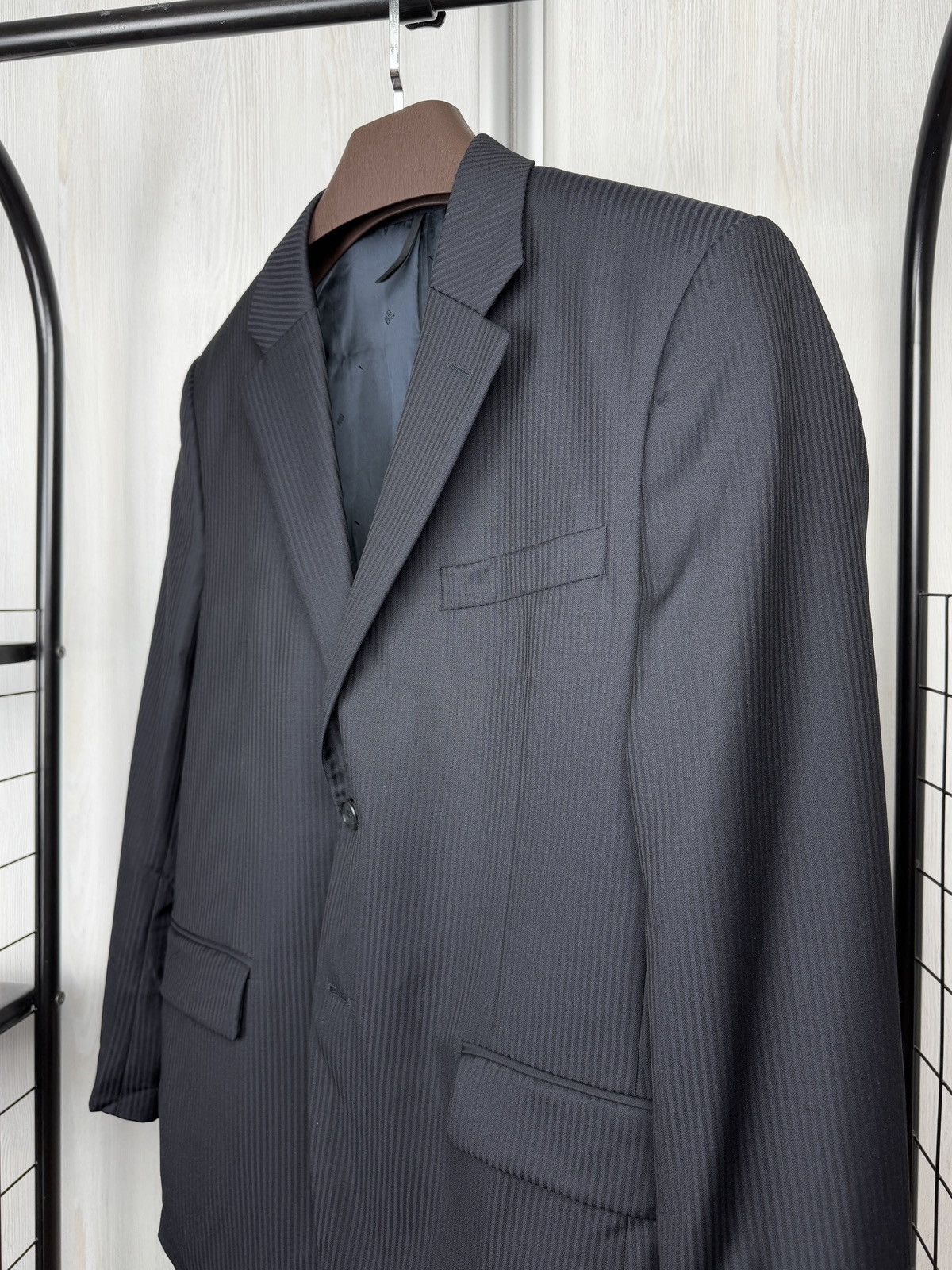 Givenchy Givenchy Paris Navy Blue Wool Pinstripe blazer sport coat Size 38R - 4 Thumbnail