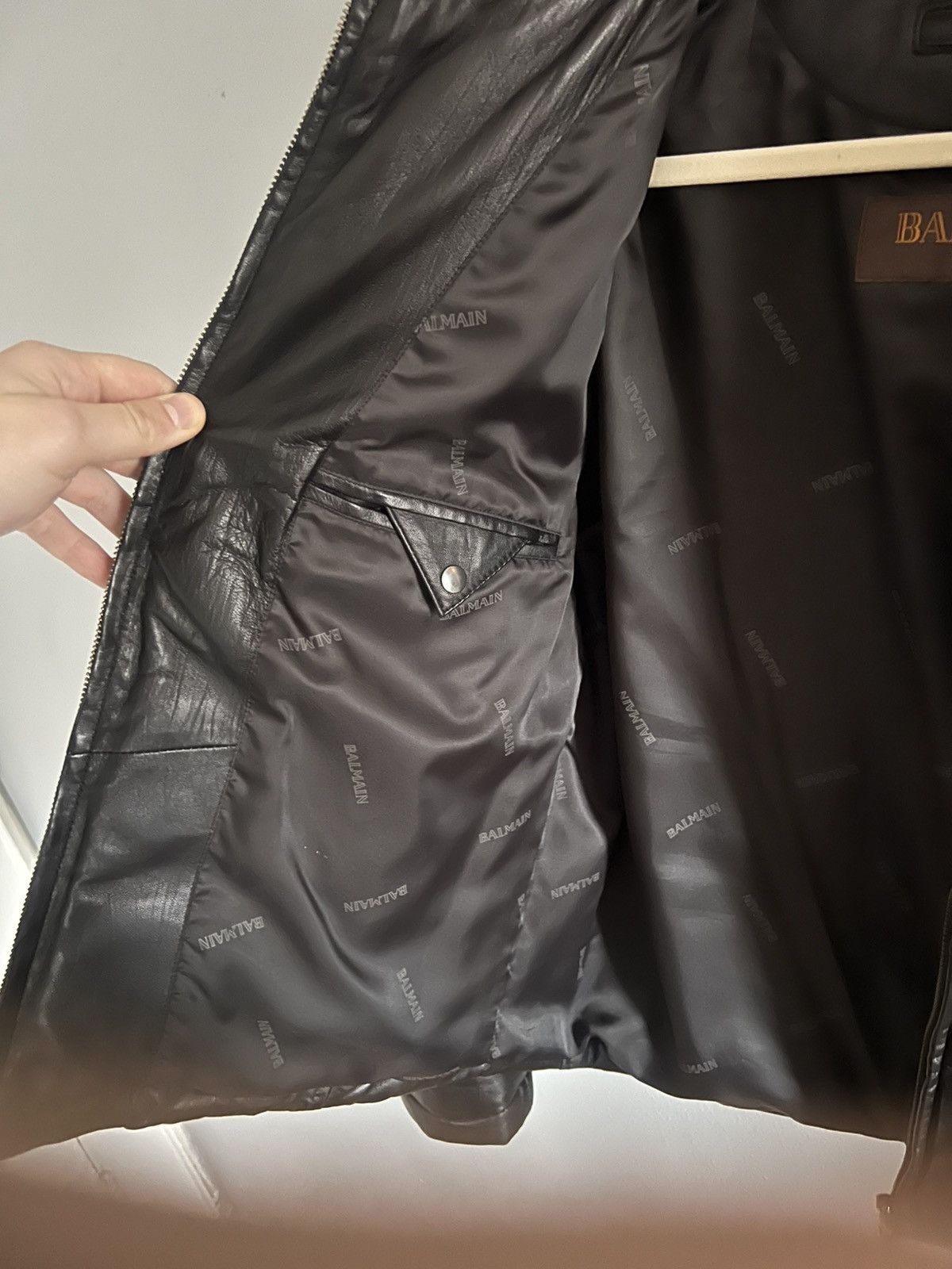 Balmain Balmain Paris Cropped Leather Puffer / Down Jacket Size US M / EU 48-50 / 2 - 6 Thumbnail