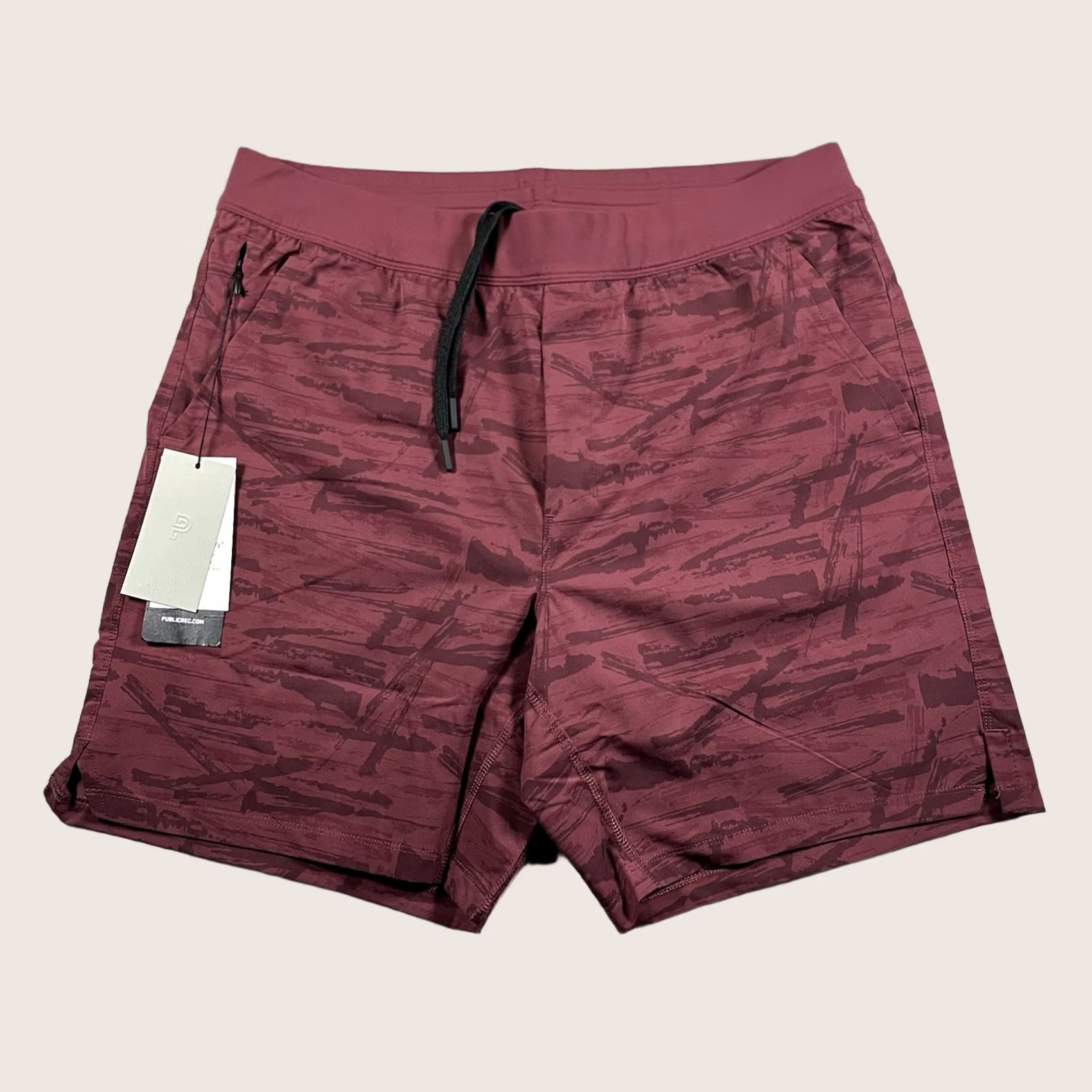 Vintage Public Rec Shorts Mens 36 Red Performance Lined Flex Athletic Gym Running Size US 36 / EU 52 - 1 Thumbnail