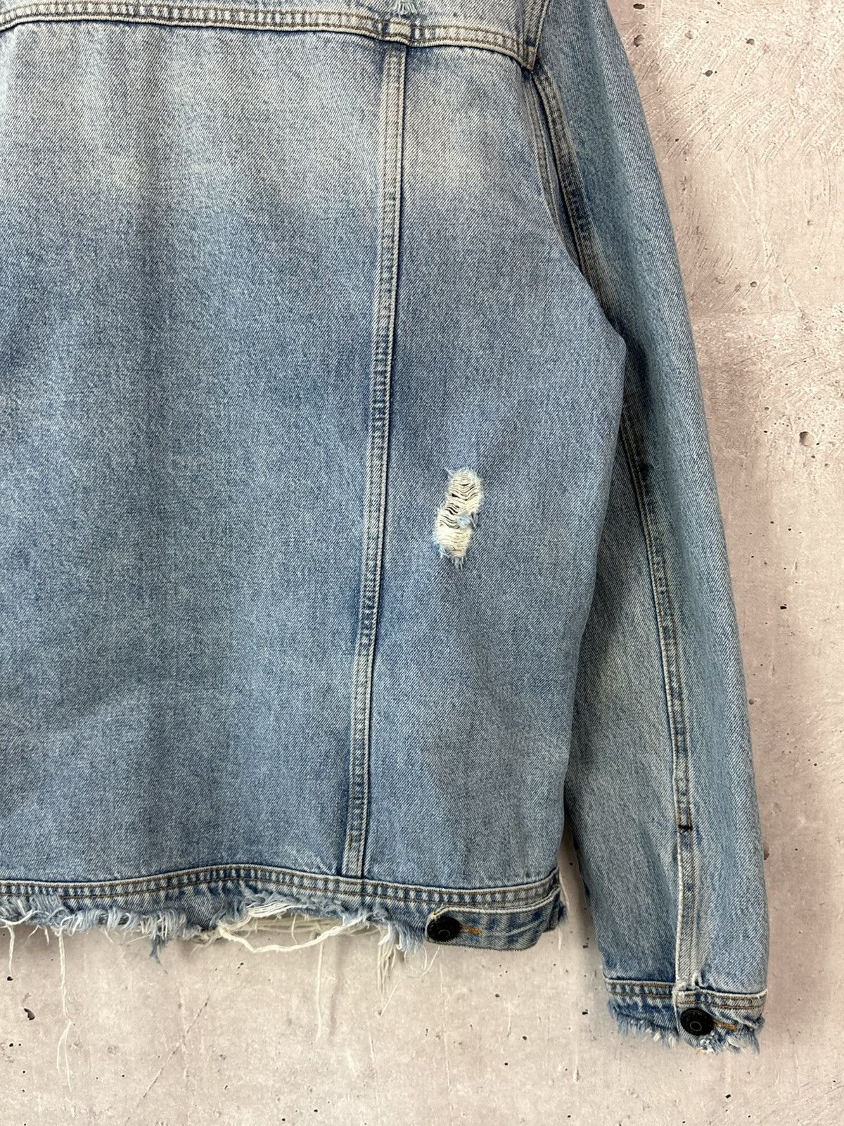 Won Hundred Won Hundred Distressed Washed Blue Men’s Denim Jacket Size US L / EU 52-54 / 3 - 12 Thumbnail