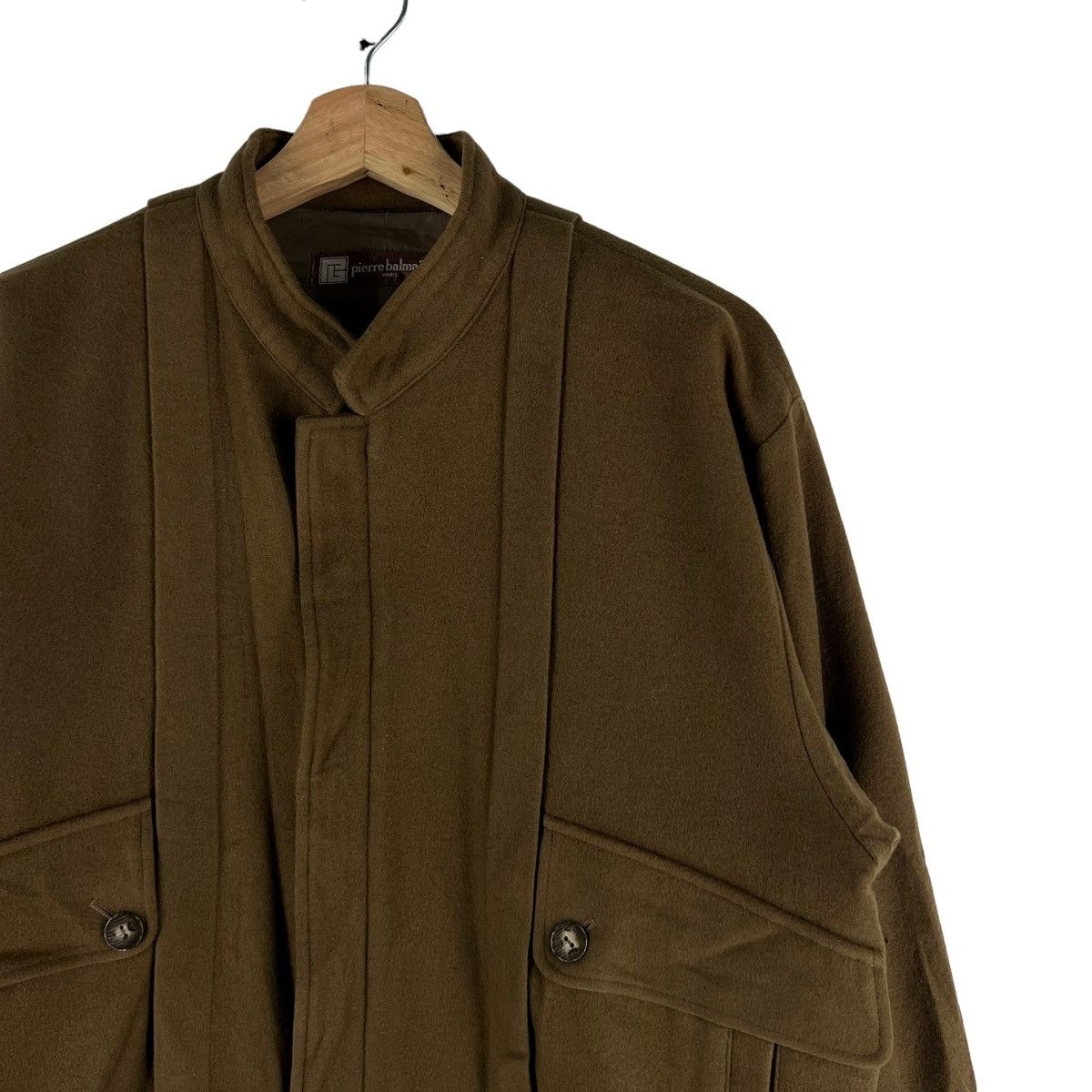 Japanese Brand 🔥VINTAGE WOOL BOMBER JACKET PIERRE BALMAIN PARIS Size US M / EU 48-50 / 2 - 4 Thumbnail