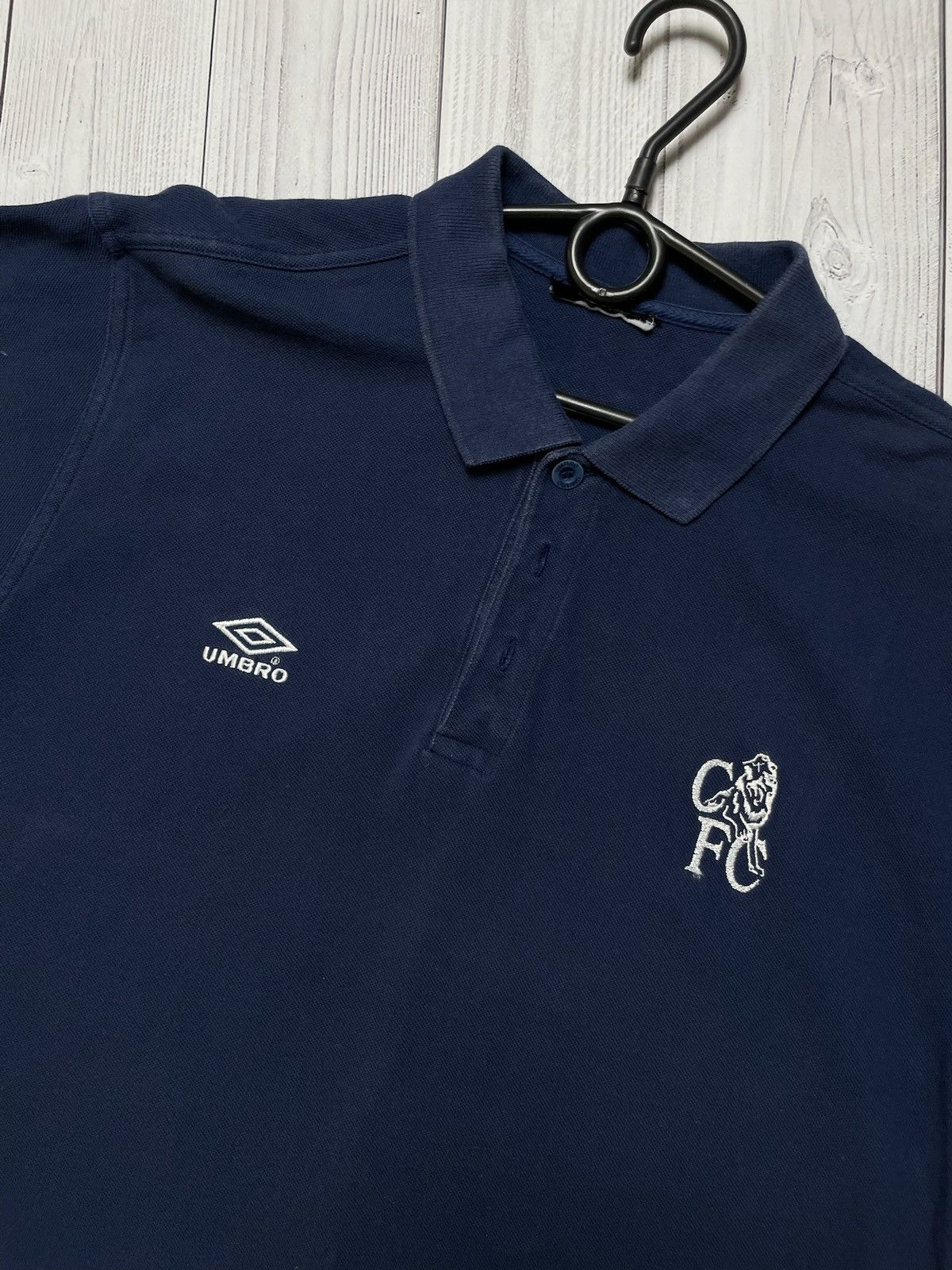 Umbro Vintage Umbro Chelsea soccer polo size M logo Size US M / EU 48-50 / 2 - 2 Thumbnail