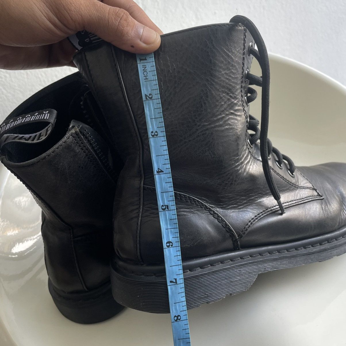 Limi Feu Very Rare! Limi Feu Leather Combat Boots with Side Zipper Size US 12 / EU 45 - 16 Thumbnail