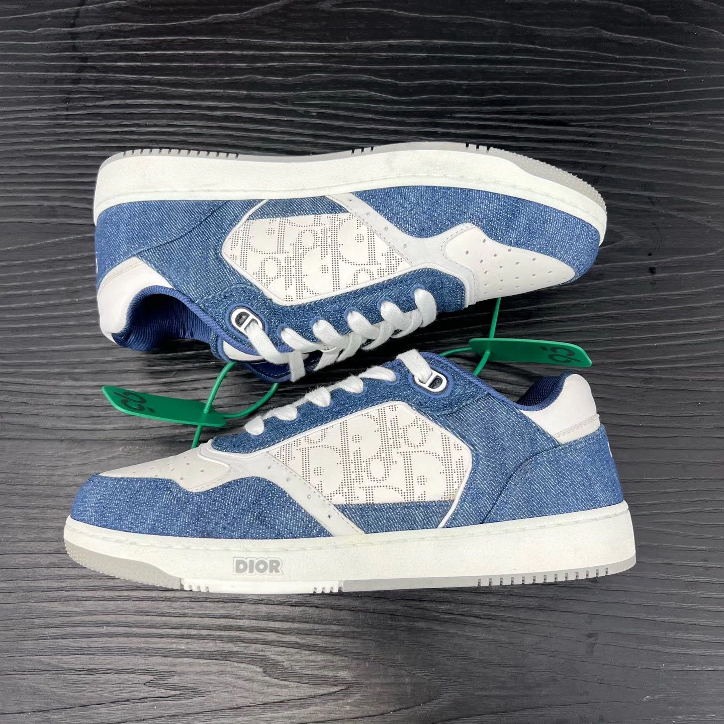 Dior Dior B27 Denim White & Blue 99 New 40 Size US 7 / EU 40 - 2 Thumbnail