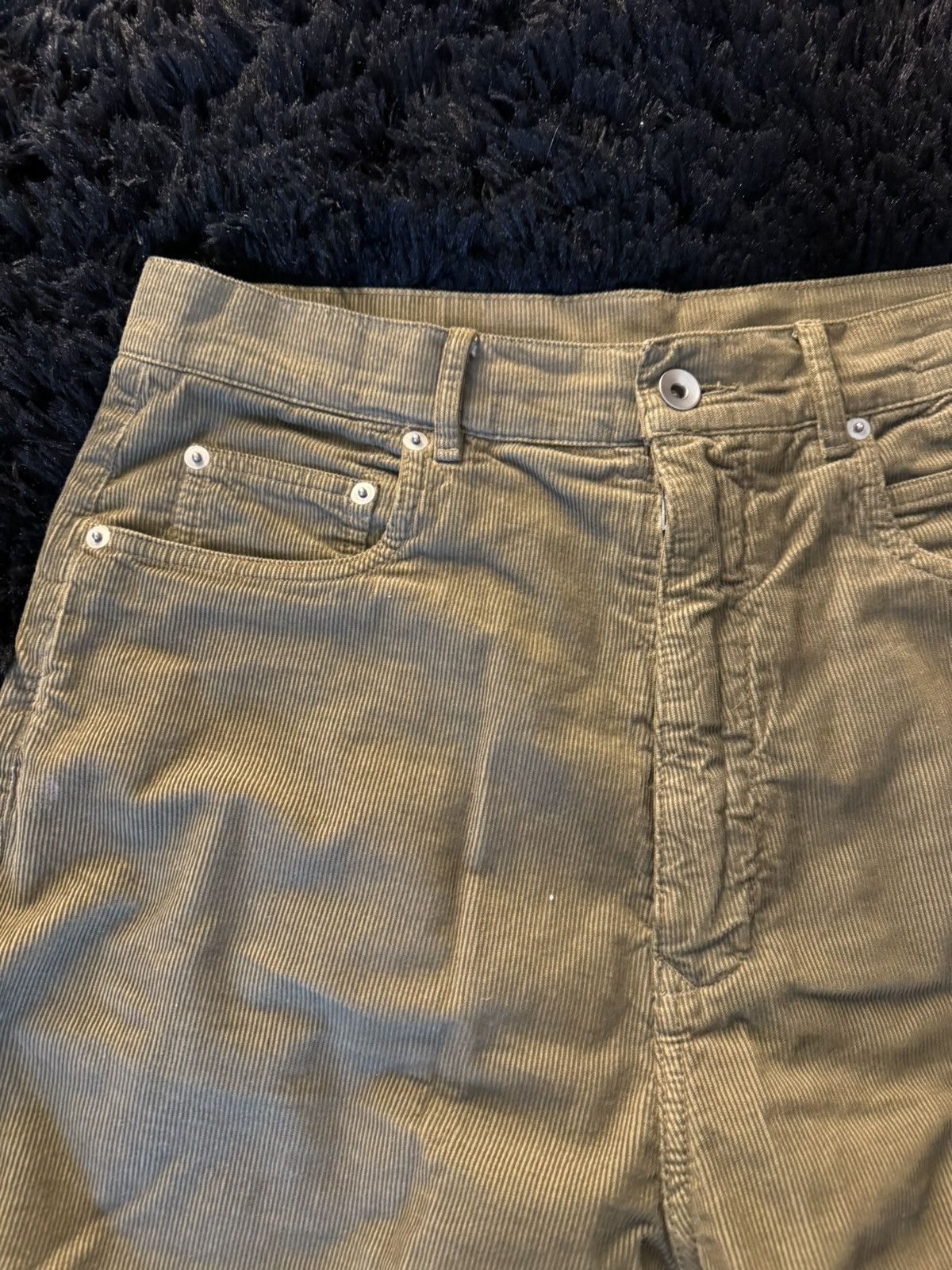 Rick Owens Rick Owen’s DRKSHDW Bolan Bootcut Corduroy Pants Size US 30 / EU 46 - 5 Thumbnail