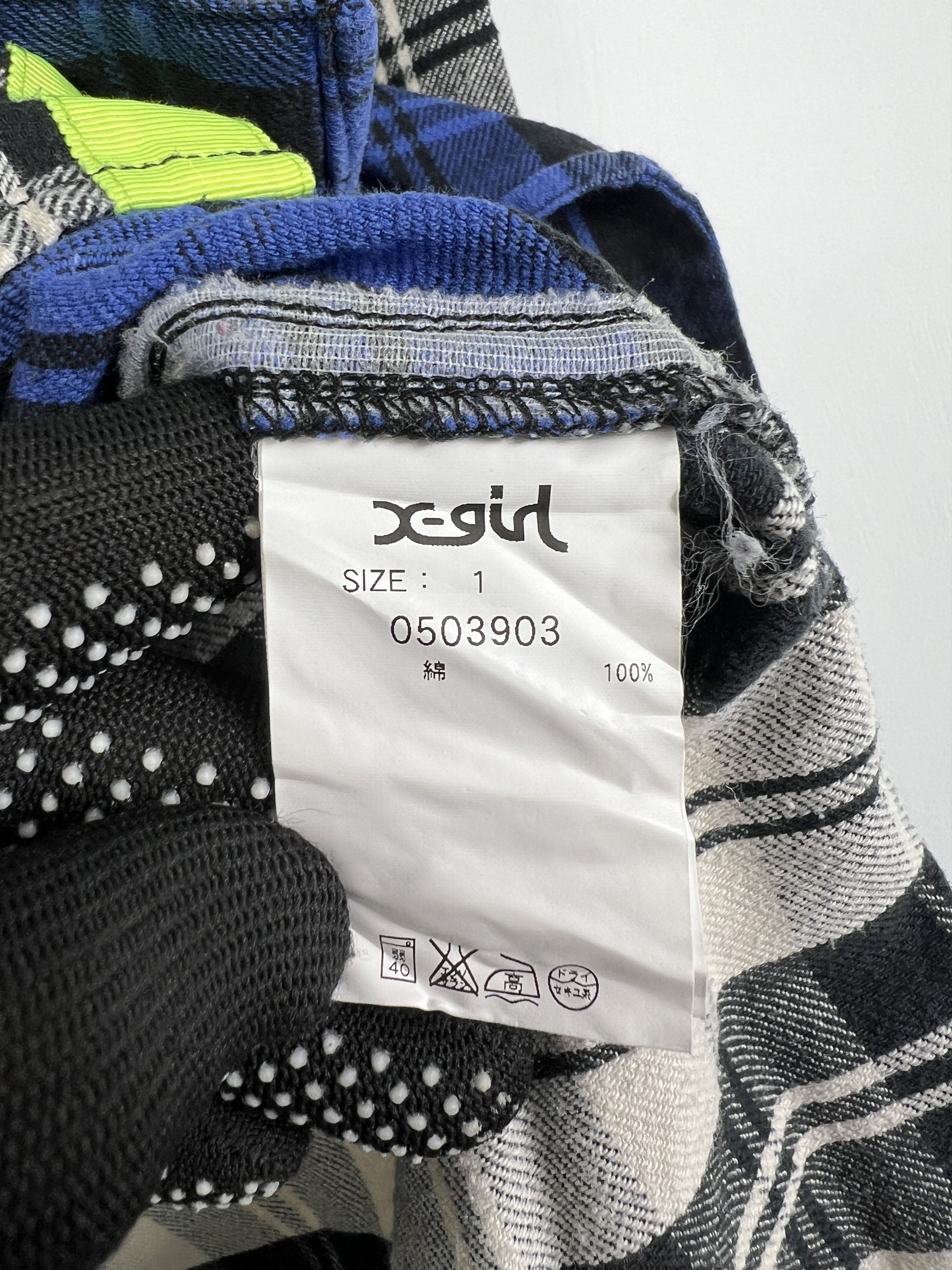 X-Girl X-Girl Two Tone Plaid Flannel Shirt (1) GTMPT944 Size XS / US 0-2 / IT 36-38 - 6 Thumbnail