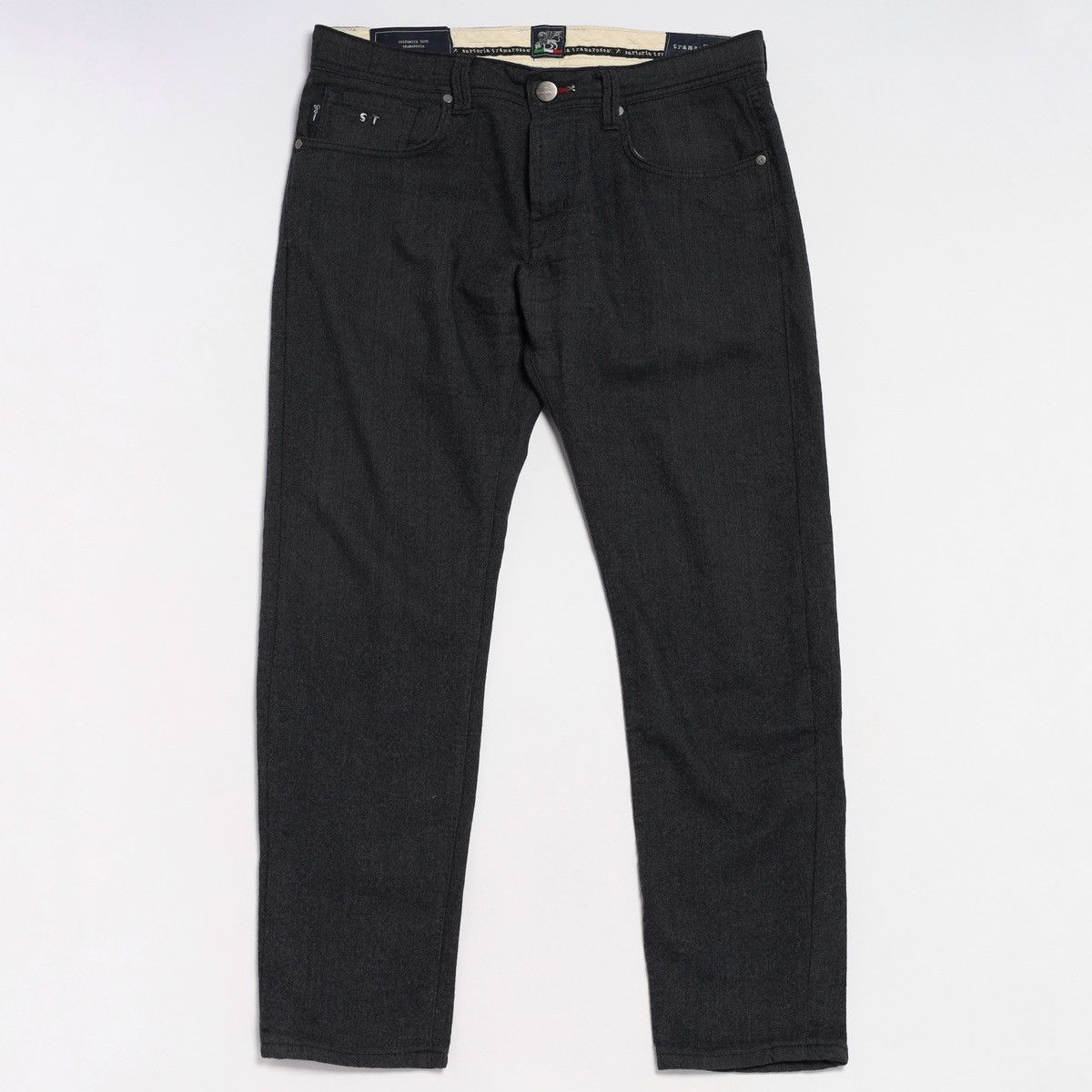 Other Tramarossa Sartoria Italy Dark Grey Wool Pants Trousers 33 Size US 33 - 3 Thumbnail