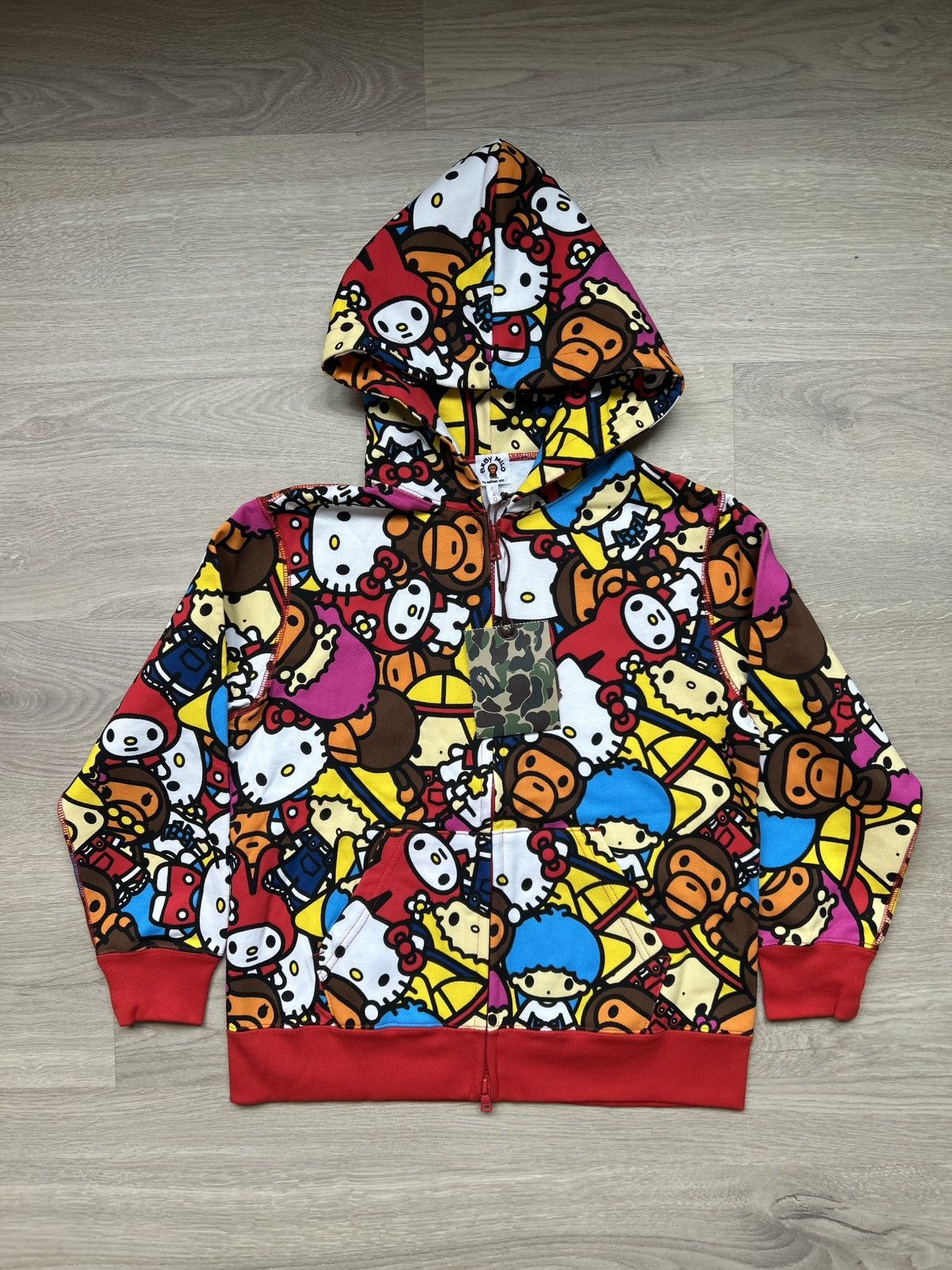トップス BAPE MILO SANRIO SHARK FULL ZIP HOODIE BAPE Milo Animal Safari Shark Full zip Hoodie a bathing ape