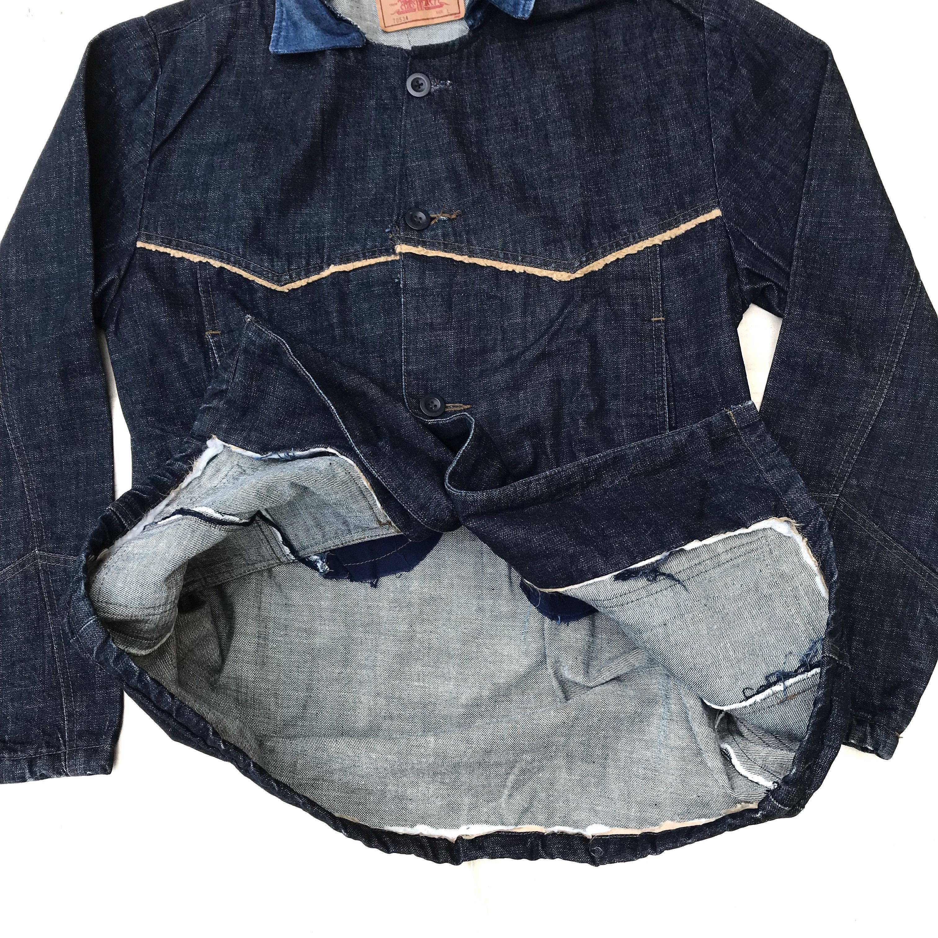 Levi's Levis Chore Sherpa Pocket Denim jeans Jacket Made in mexico Size US L / EU 52-54 / 3 - 6 Thumbnail