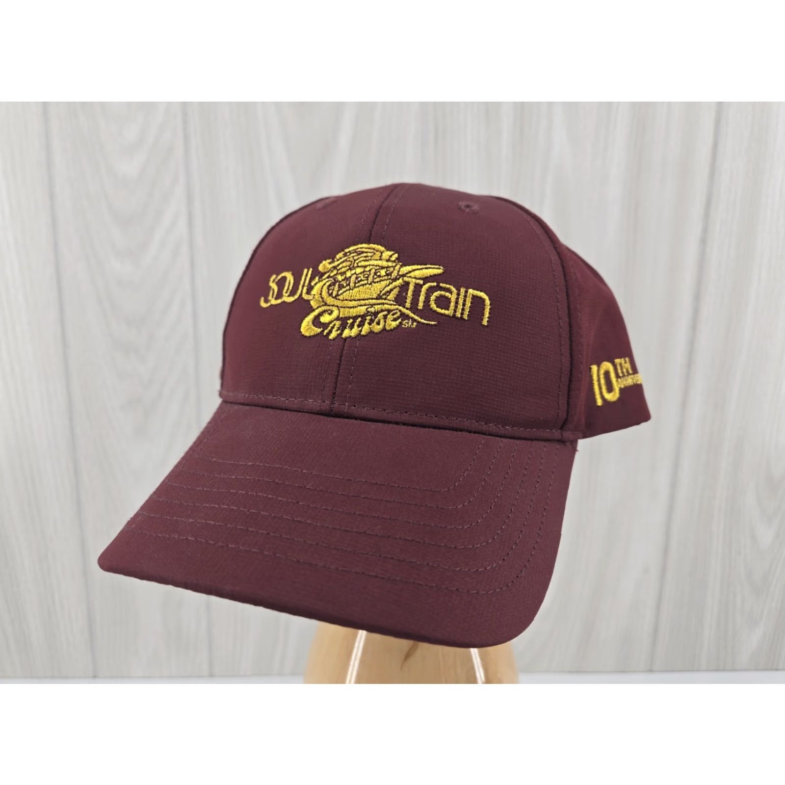 Vintage SOUL TRAIN CRUISE ADJUSTABLE STRAPBACK BASEBALL HAT CAP Maroon Unisex Adults One Size Sports Outdoor Adjustable Maroon Baseball Cap Hats Size ONE SIZE - 2 Thumbnail