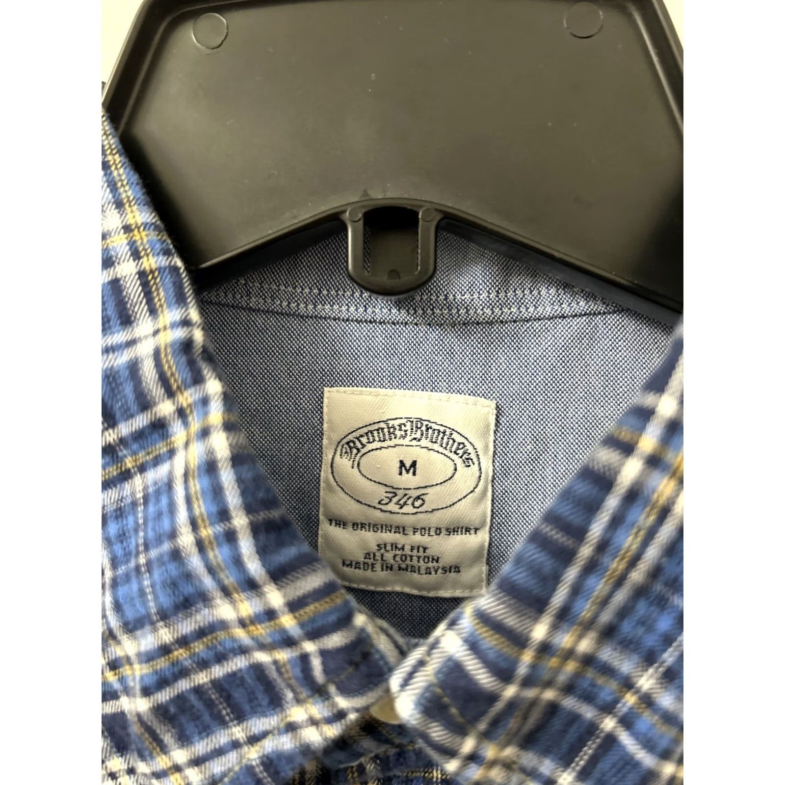 Brooks Brothers Brooks Brothers 346 Original Polo Shirt Mens M Blue Plaid Slim Button Down L/S Dress Shirt Size US M / EU 48-50 / 2 - 5 Thumbnail