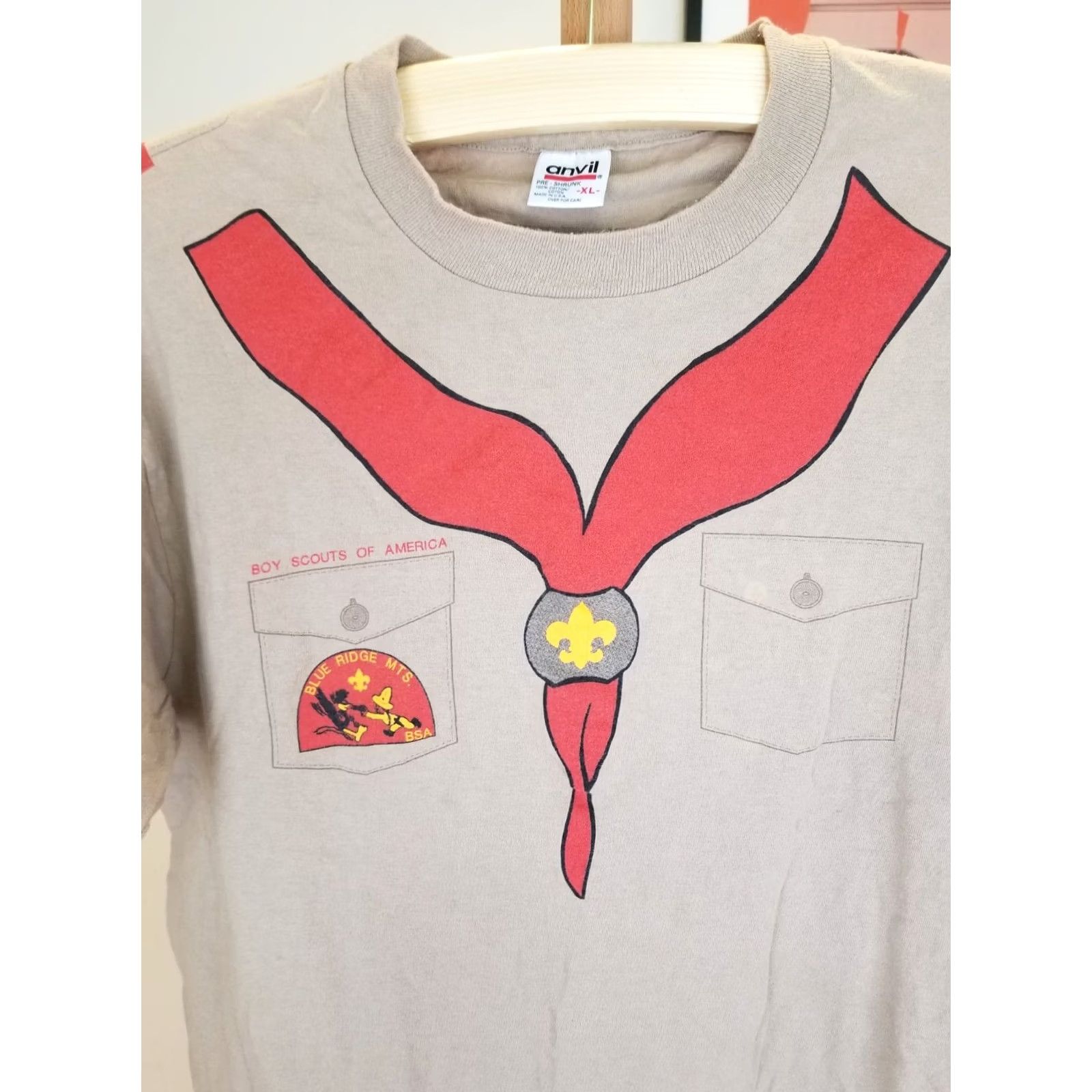 Anvil VINTAGE Boy Scouts of America SINGLE STITCH ANVIL COTTON T-SHIRT SZ XLARGE Size US XL / EU 56 / 4 - 2 Thumbnail