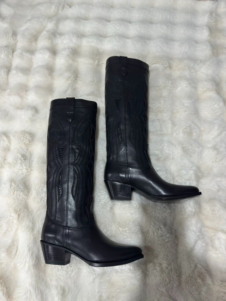 Celine CELINE Split leather western boots Size US 8.5 / IT 38.5 - 2 Thumbnail