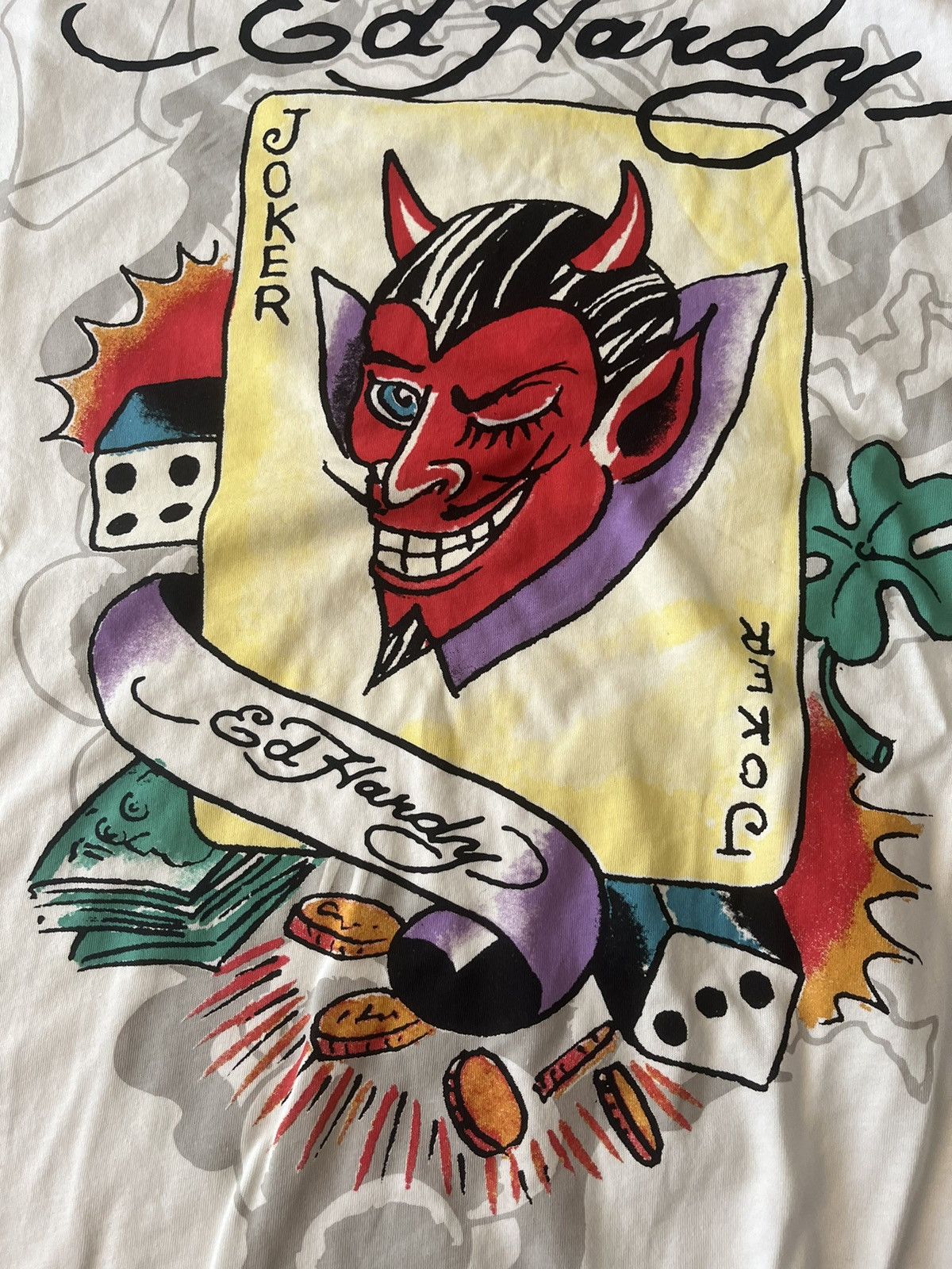 Ed Hardy ED HARDY GRAPHIC JOKER THROWBACK TEE XXL Size US XXL / EU 58 / 5 - 3 Thumbnail