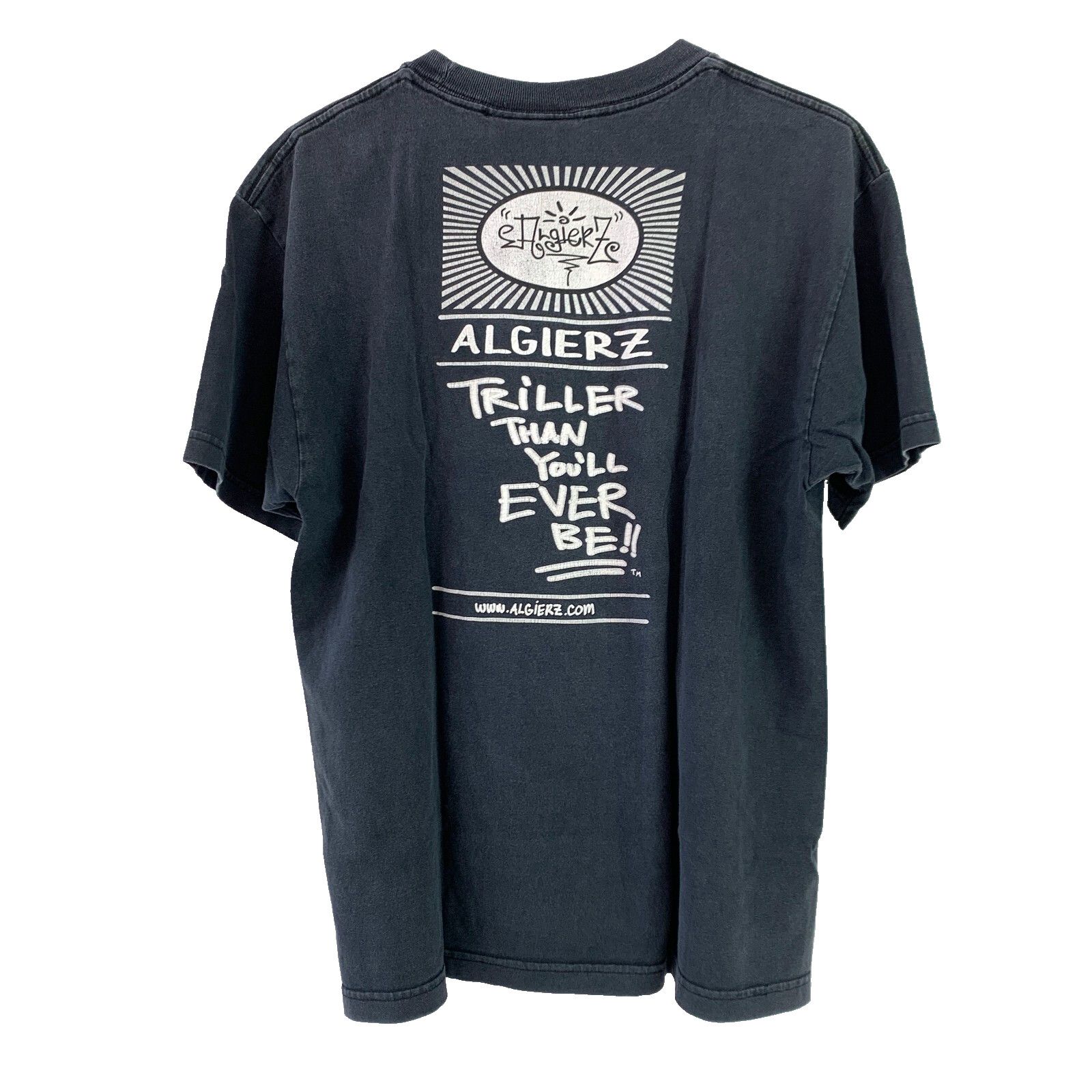 Vintage Algierz Triller Than You'll Ever Be Gray Skater White Tee Size US L / EU 52-54 / 3 - 7 Thumbnail