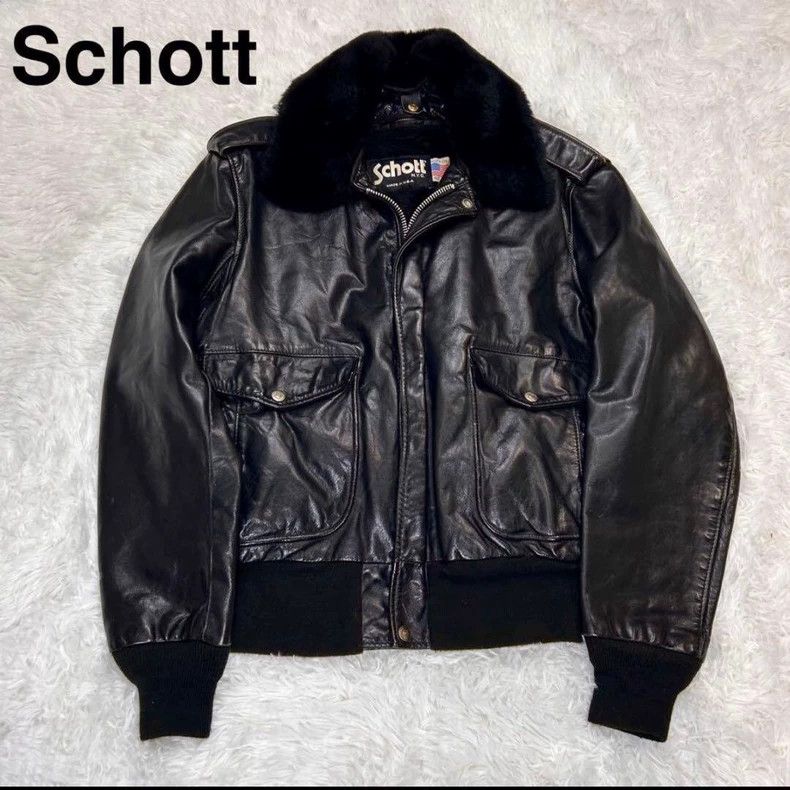 Schott Schott 184SM flight jacket Size US XL / EU 56 / 4 - 1 Thumbnail