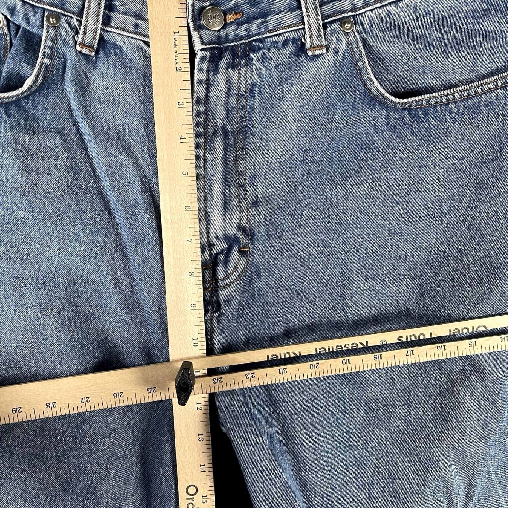 Chaps Chaps Jeans Straight Fit Mens 40x30 Blue Denim 5-Pocket Classic Comfort Jeans Mens Blue Denim 90s Logo Preppy Vintage N/A Size US 40 / EU 56 - 6 Thumbnail