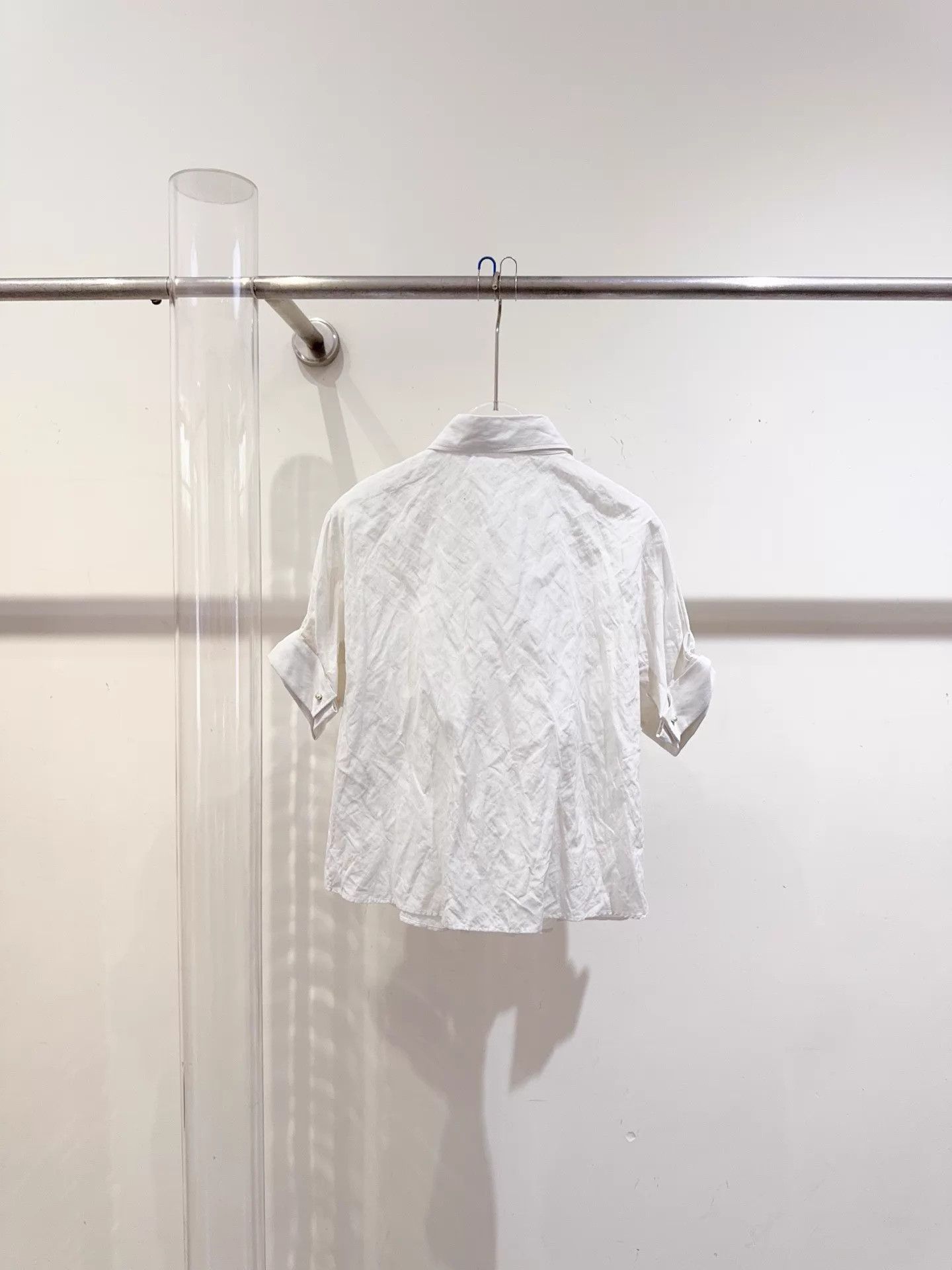 Dior Dior Bee Pleated Pearl Button Shirt F38 Size S / US 4 / IT 40 - 3 Thumbnail
