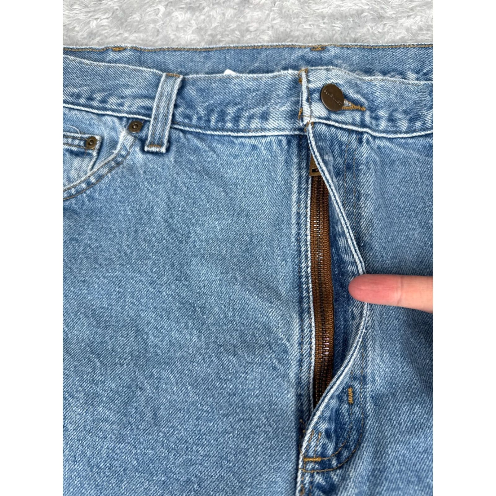 Carhartt Carhartt Jeans Adult 40 Blue Denim Relaxed Fit 100% Cotton Straight 37x30 Jeans Size US 40 / EU 56 - 5 Thumbnail