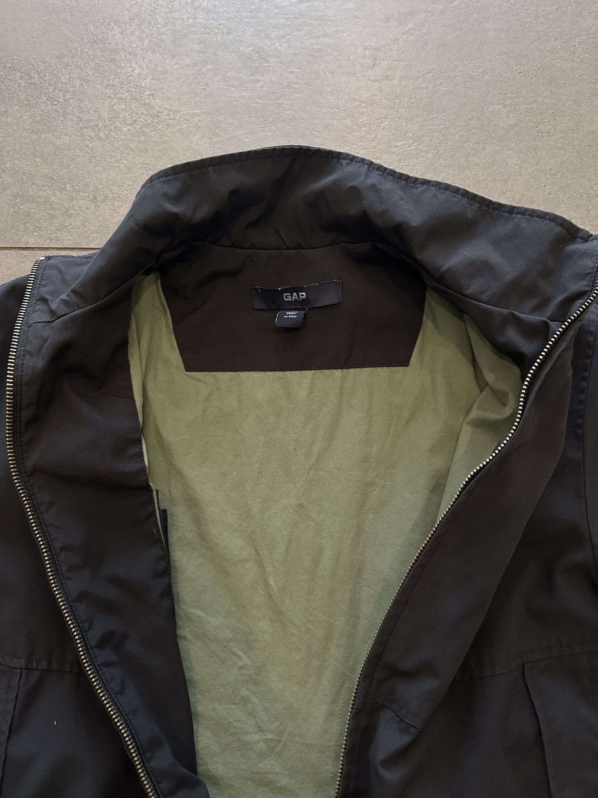 Gap × Vintage Vintage 90s Gap Full Zip Turtleneck Light Jacket Size US M / EU 48-50 / 2 - 3 Thumbnail