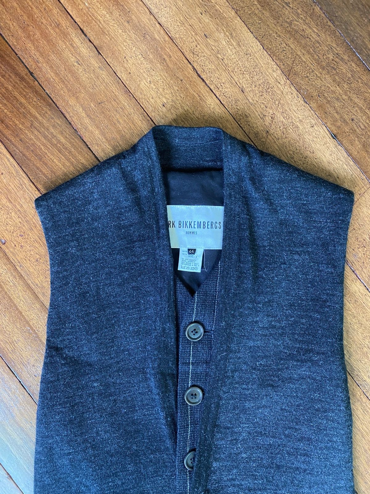 Dirk Bikkembergs A/W 1996 Dirk Bikkembergs Homme - Layered Wool Vest Size US S / EU 44-46 / 1 - 3 Thumbnail