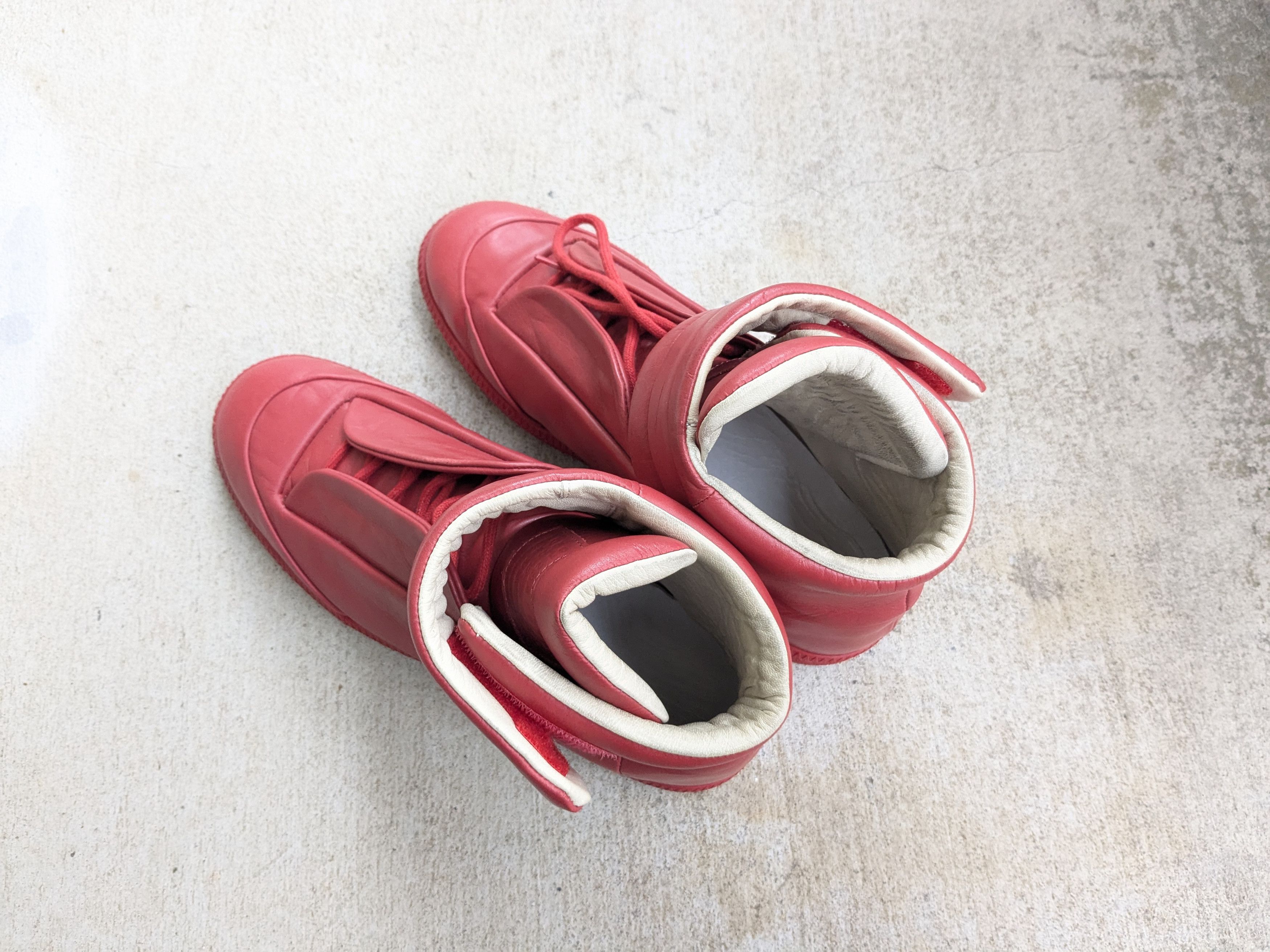 Maison Margiela Maison Margiela Future Red 8 41 Leather High Tops Size US 8 / EU 41 - 15 Thumbnail