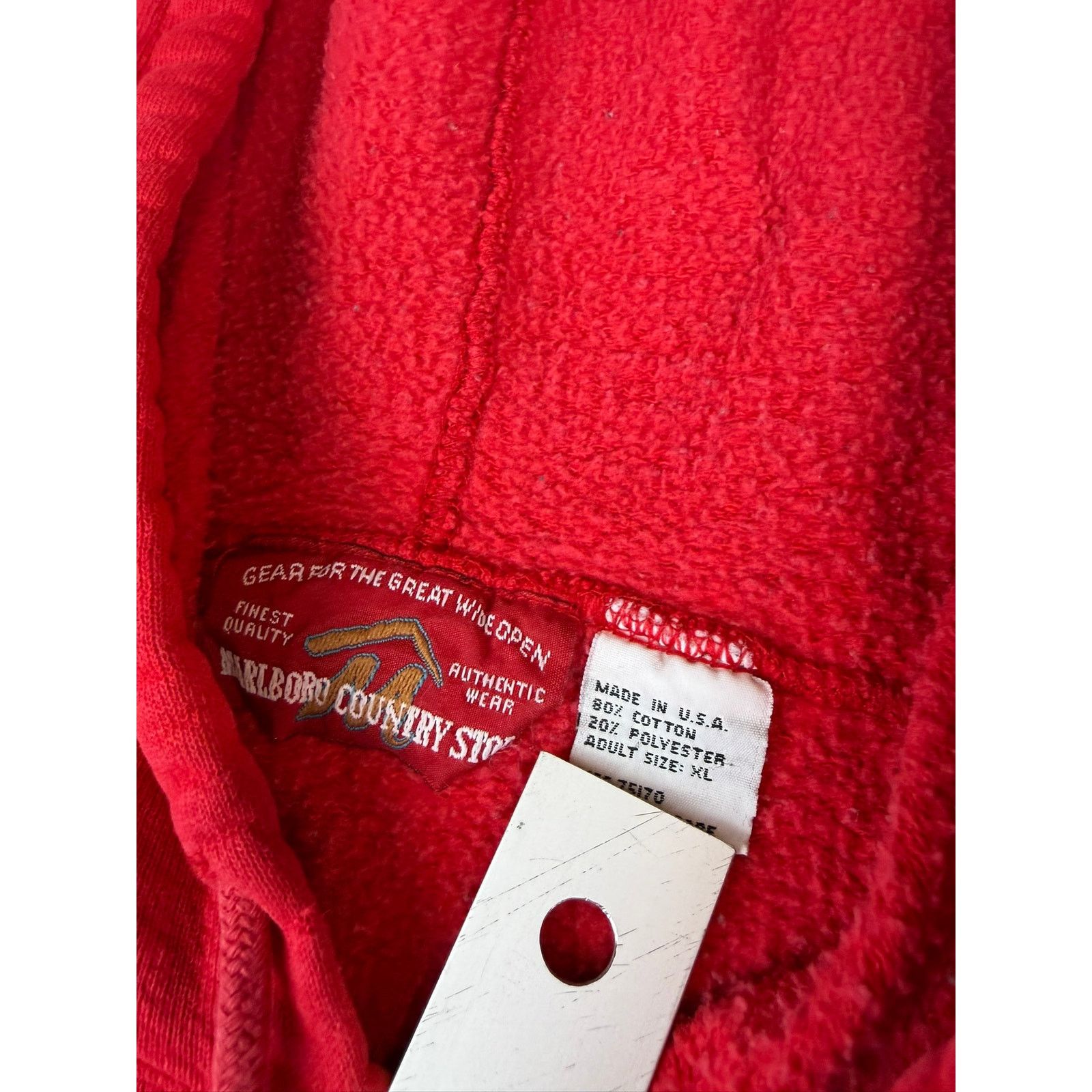 Marlboro Marlboro Country Store Red Hoodie Sweatshirt XL USA Size US XL / EU 56 / 4 - 3 Thumbnail