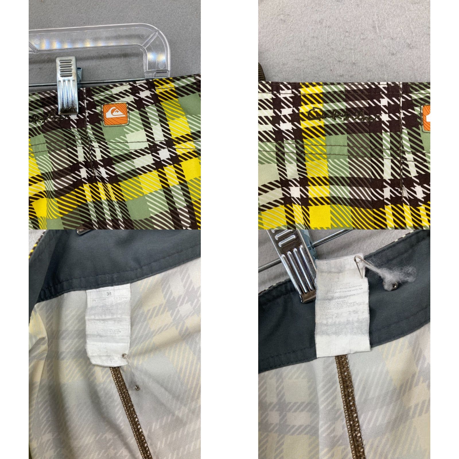Quiksilver Quiksilver Boardshorts Mens 36 Plaid Cargo Pocket Swim Trunks Short Bottom Multicolor Beach Pockets 90s Mens Size US 36 / EU 52 - 8 Thumbnail