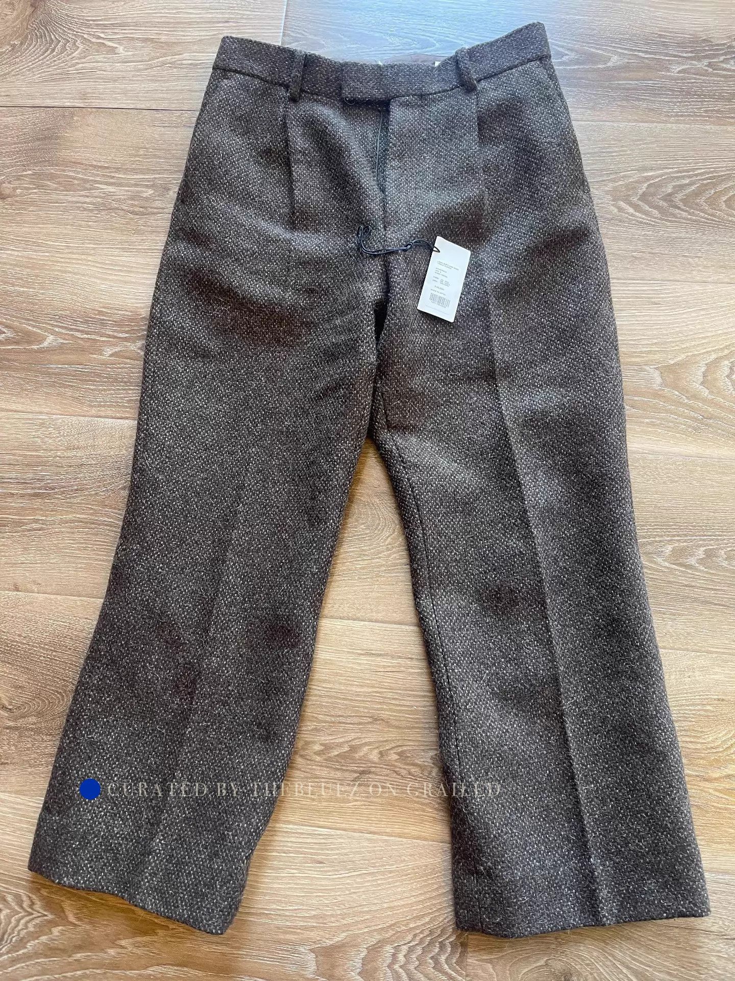 Auralee AURALEE Brown Wool Tweed Slacks Size 34 Size US 34 / EU 50 - 1 Thumbnail