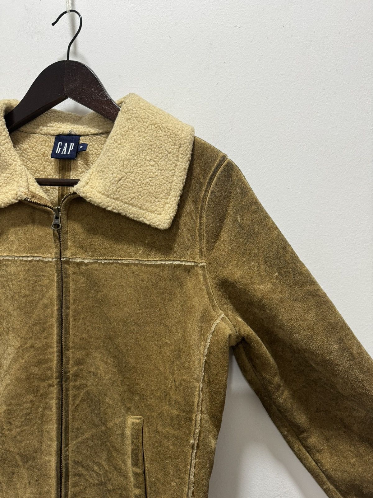 VINTAGE GAP SHERPA SHEARLING GENUINE LEATHER JACKET