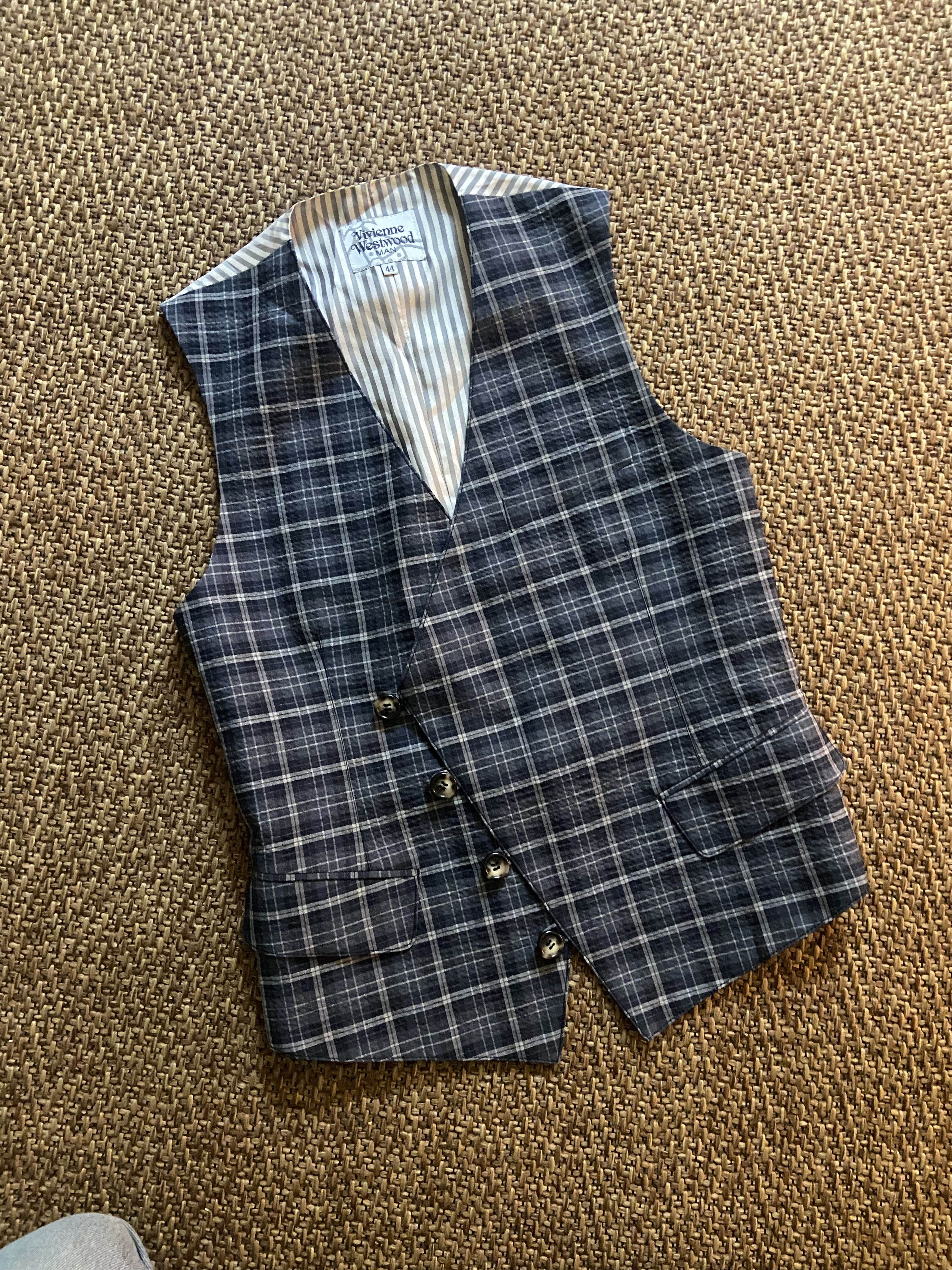 Vivienne Westwood Vivienne Westwood Man Tartan print vest Size US M / EU 48-50 / 2 - 1 Thumbnail