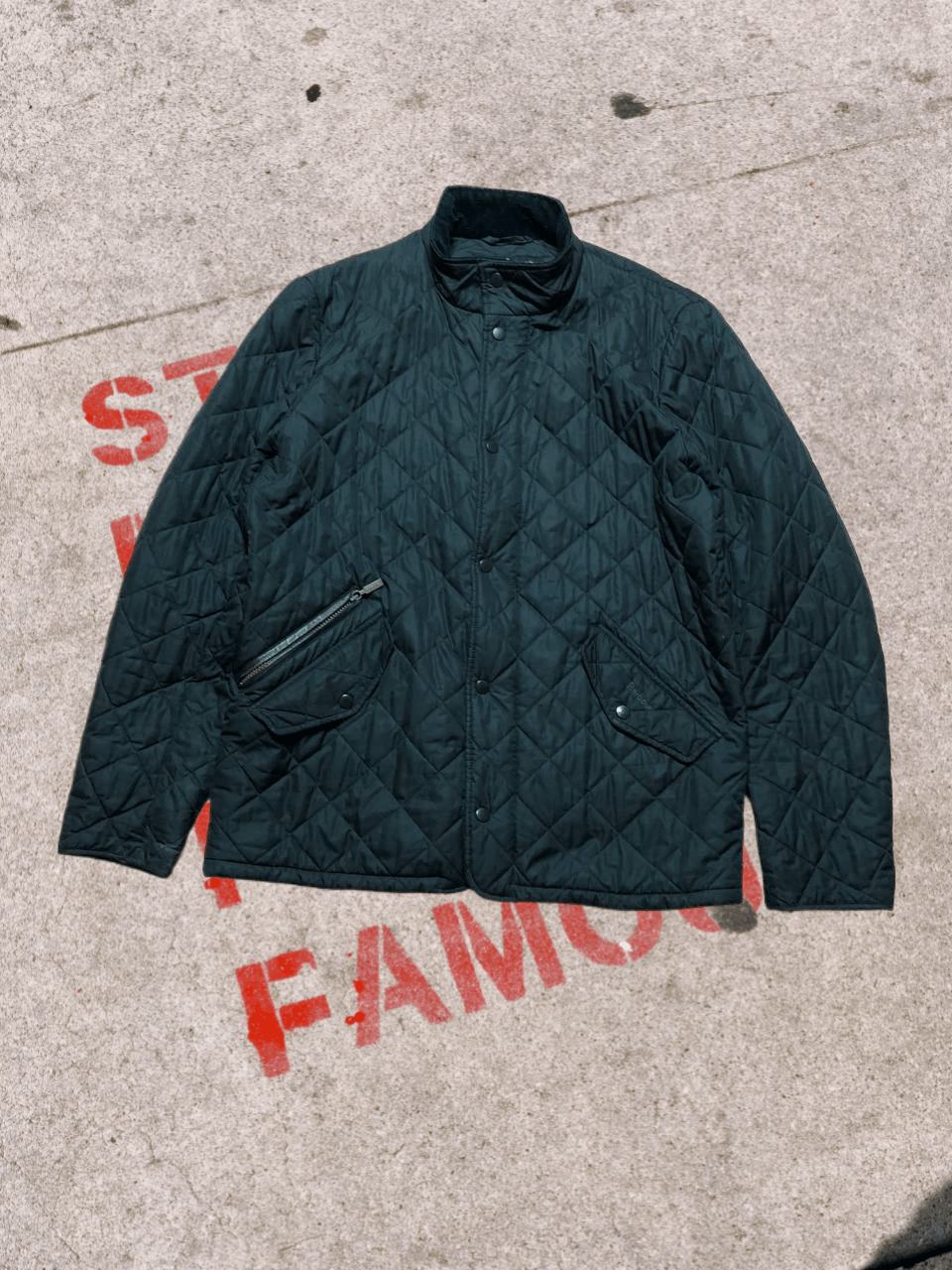 Barbour Logo Size L Vintage Jacket Streetwear