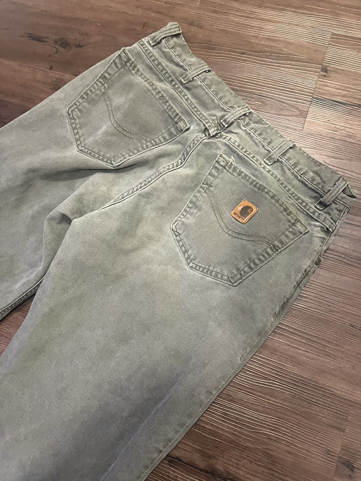 Carhartt Vintage Carhartt Carpenter Pants Olive Green Size US 30 / EU 46 - 3 Thumbnail