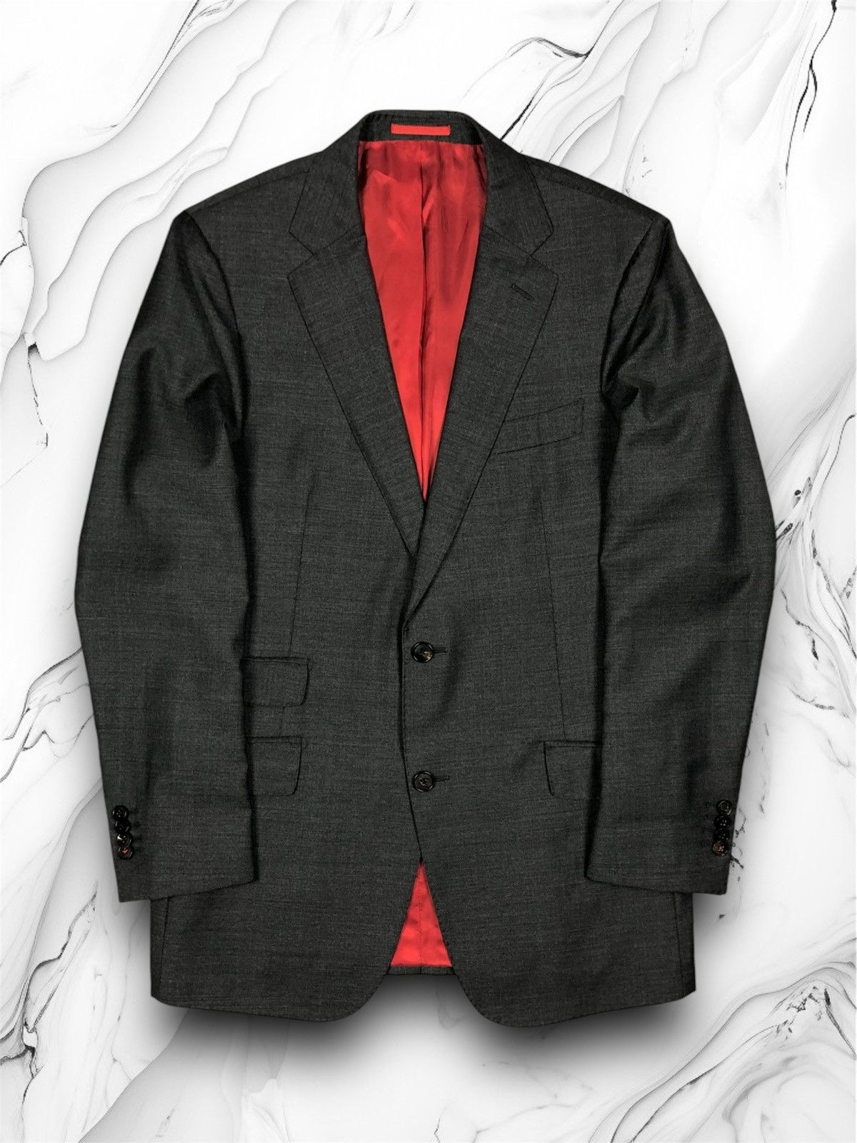 Designer Vintage Suitsupply Vitale Barberis Italy Wool Classic Blazer Size 42R - 1 Thumbnail