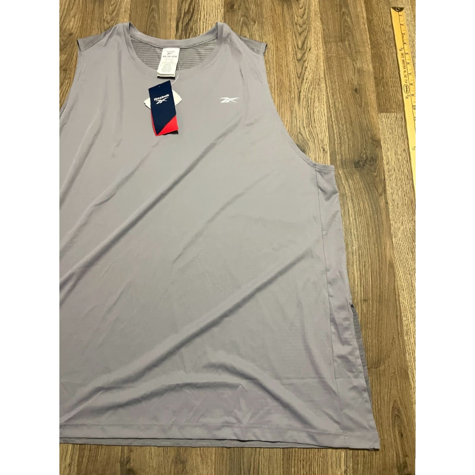 Reebok Reebok Tank Top, Women 4X, Gray, Speedwick, Sleeveless Size XXL / US 16-18 / IT 52-54 - 4 Thumbnail
