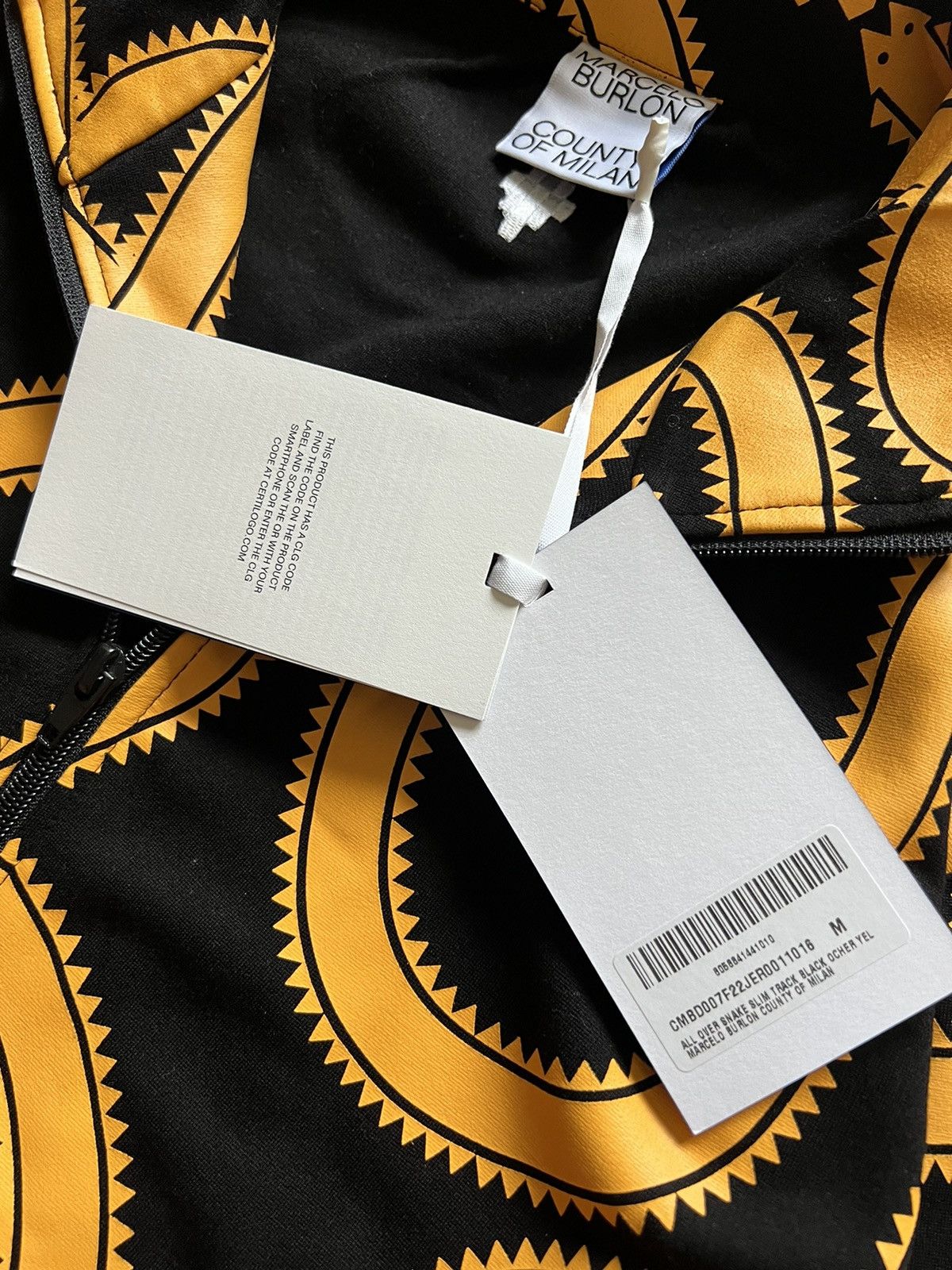 Marcelo Burlon Marcelo Burlon track zip up jacked snake gold luxury Size US M / EU 48-50 / 2 - 6 Thumbnail