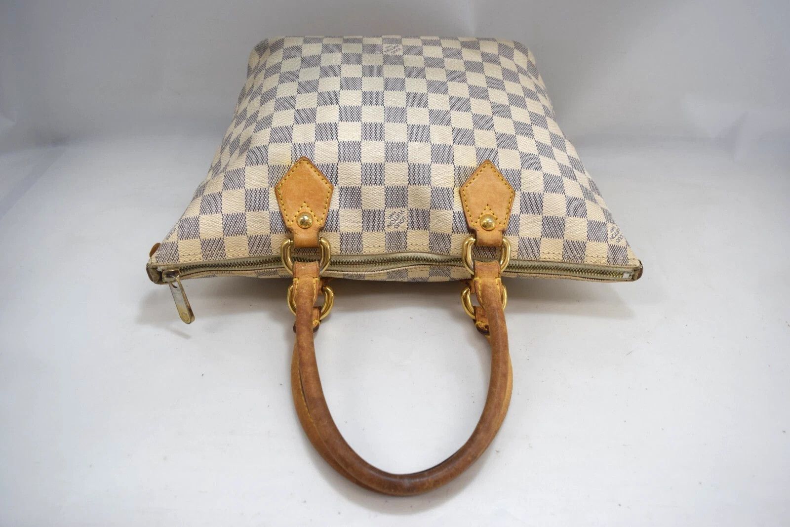 Louis Vuitton Auth Louis Vuitton Saleya PM Tote Bag Azur Canvas N51186 Size ONE SIZE - 7 Thumbnail