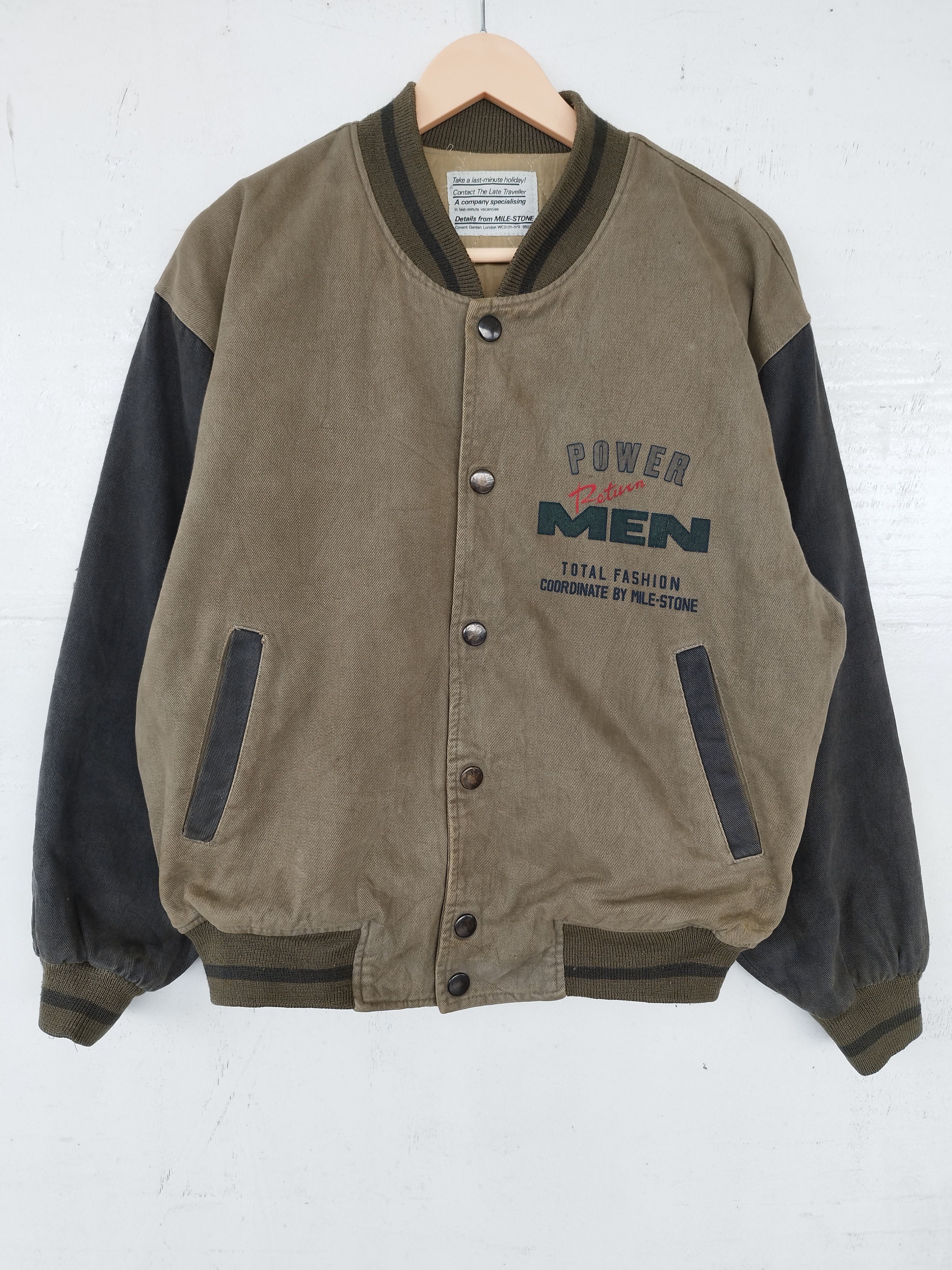 Japanese Brand Vintage 80s Vintage Milestone jacket bombers Size US M / EU 48-50 / 2 - 3 Thumbnail