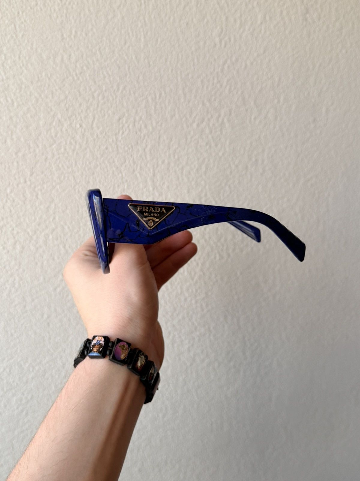 Prada Prada Blue Sunglasses Size ONE SIZE - 3 Thumbnail