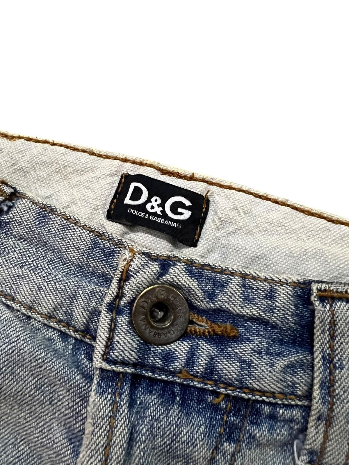 Dolce & Gabbana Dolce & Gabbana Distressed Light Wash Jean like kapital Size US 29 - 8 Thumbnail
