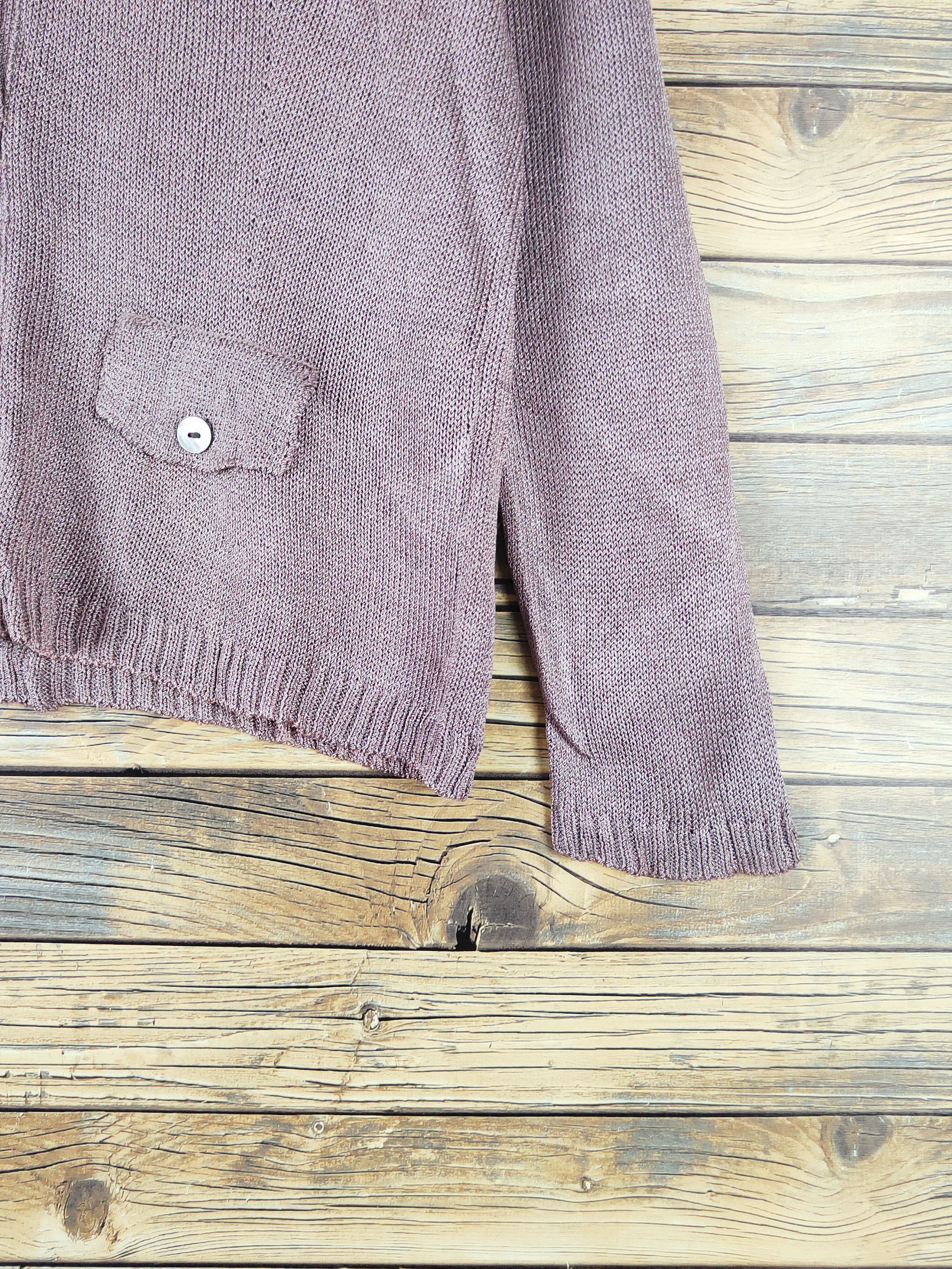 Vintage Macos Purple Knitwear Cardigan #W1637 Size M / US 6-8 / IT 42-44 - 6 Thumbnail