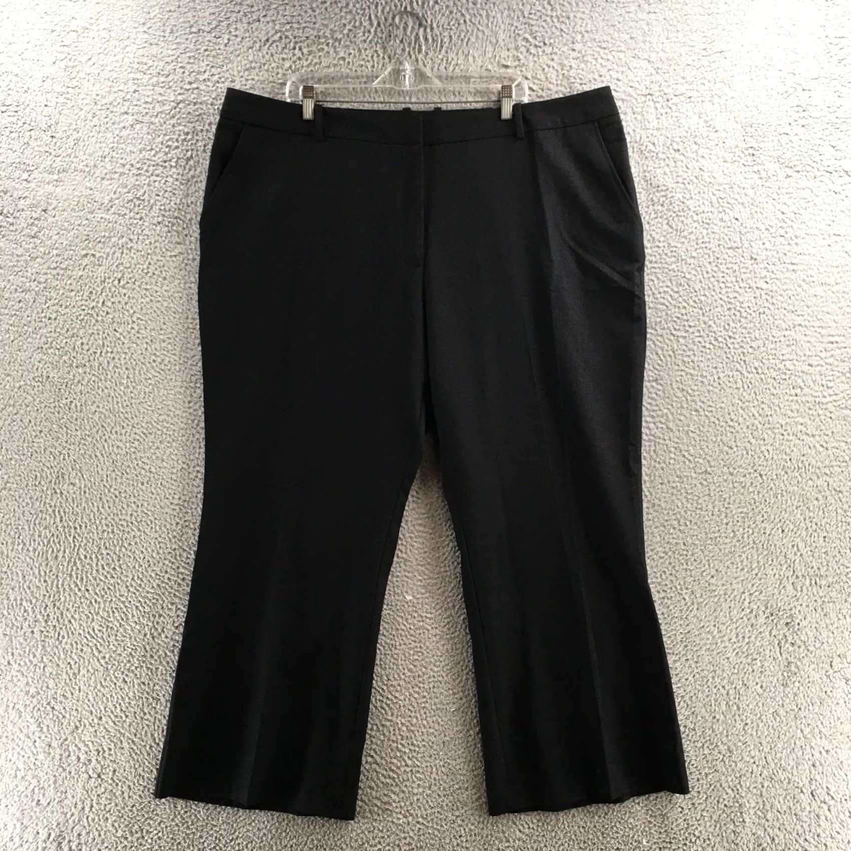 Worthington Worthington Trousers Dress Pants Womens 22W Black High Rise Flat Front NEW Pants Women Size 40" / US 18 - 2 Thumbnail