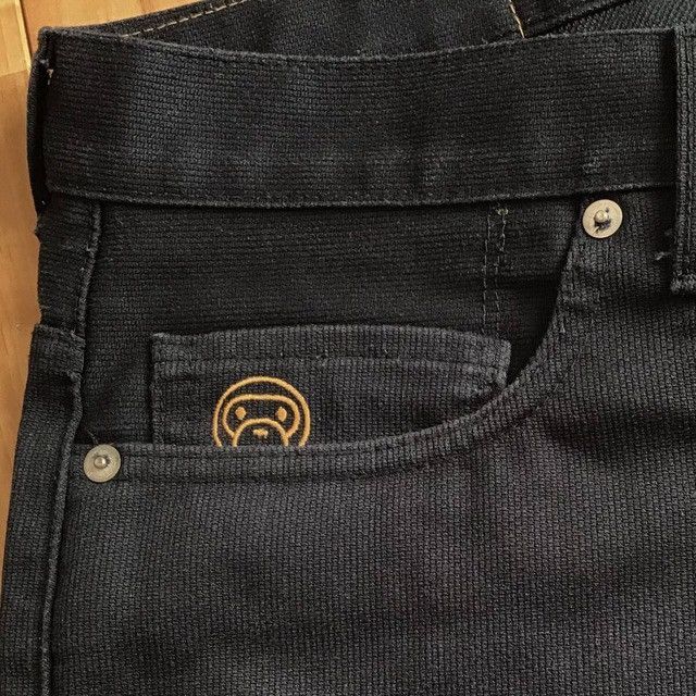 Bape BAPE Milo Embroidered Shorts Navy a bathing ape NIGO ★size M Size US 32 / EU 48 - 5 Thumbnail
