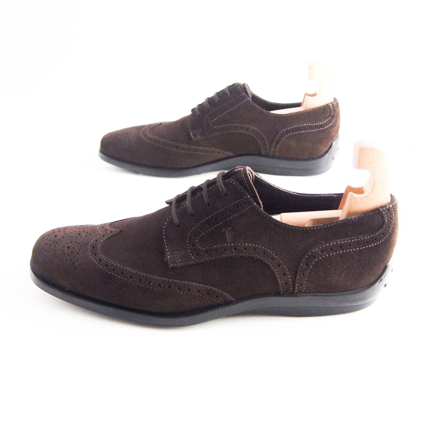 Tod's TOD's Wingtip Brogues Brown Suede Mens Size EU 42.5 US 9.5 Size US 9.5 / EU 42-43 - 2 Thumbnail