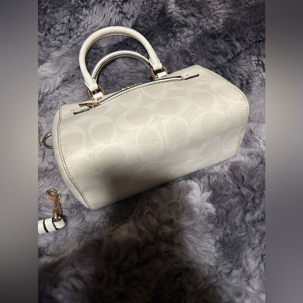 Coach Coach white mini Rowan bag w crossbody strap #satchel Size ONE SIZE - 6 Thumbnail