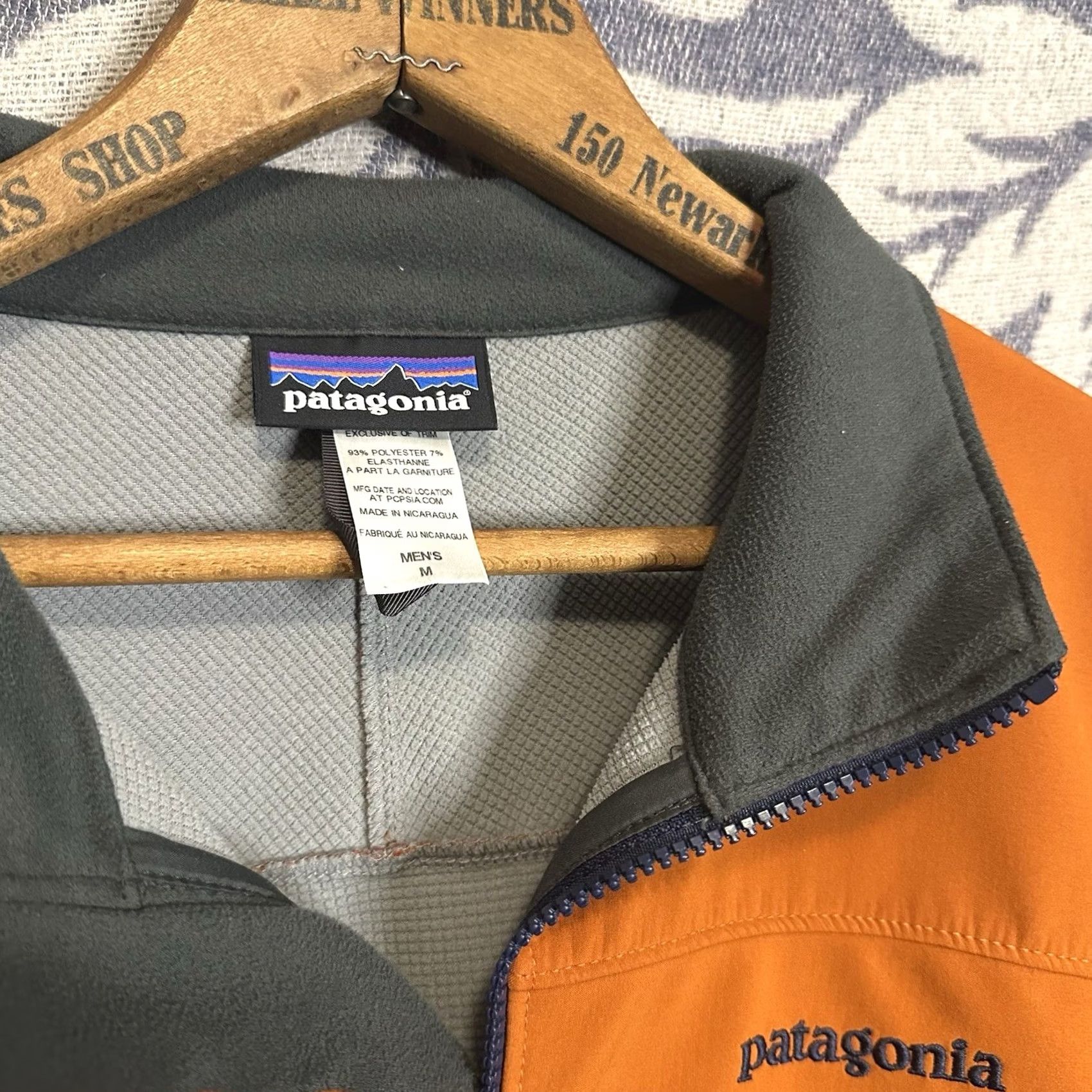 Patagonia Patagonia Adze Jacket Men M Orange Blue Gray Polartec Soft Shell Zip Weather Windbreaker Size US M / EU 48-50 / 2 - 3 Thumbnail